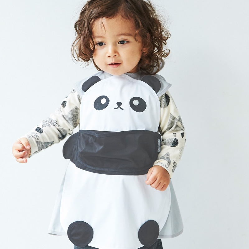 日本ABOO 動物造型長版圍裙(熊貓)