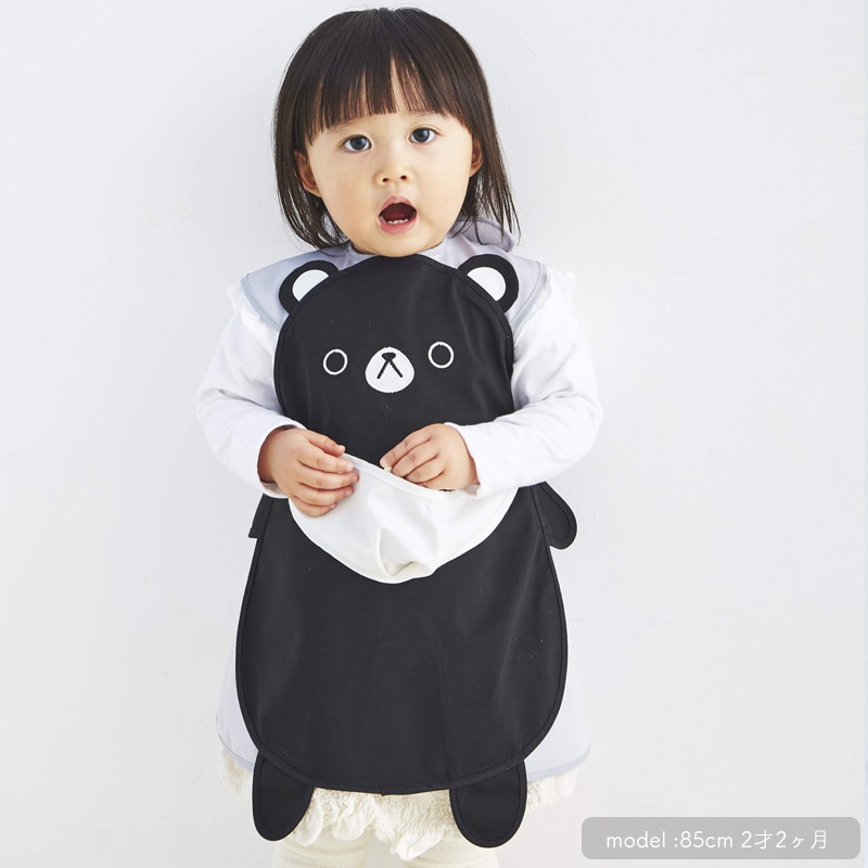 日本ABOO 動物造型長版圍裙(亞洲黑熊)