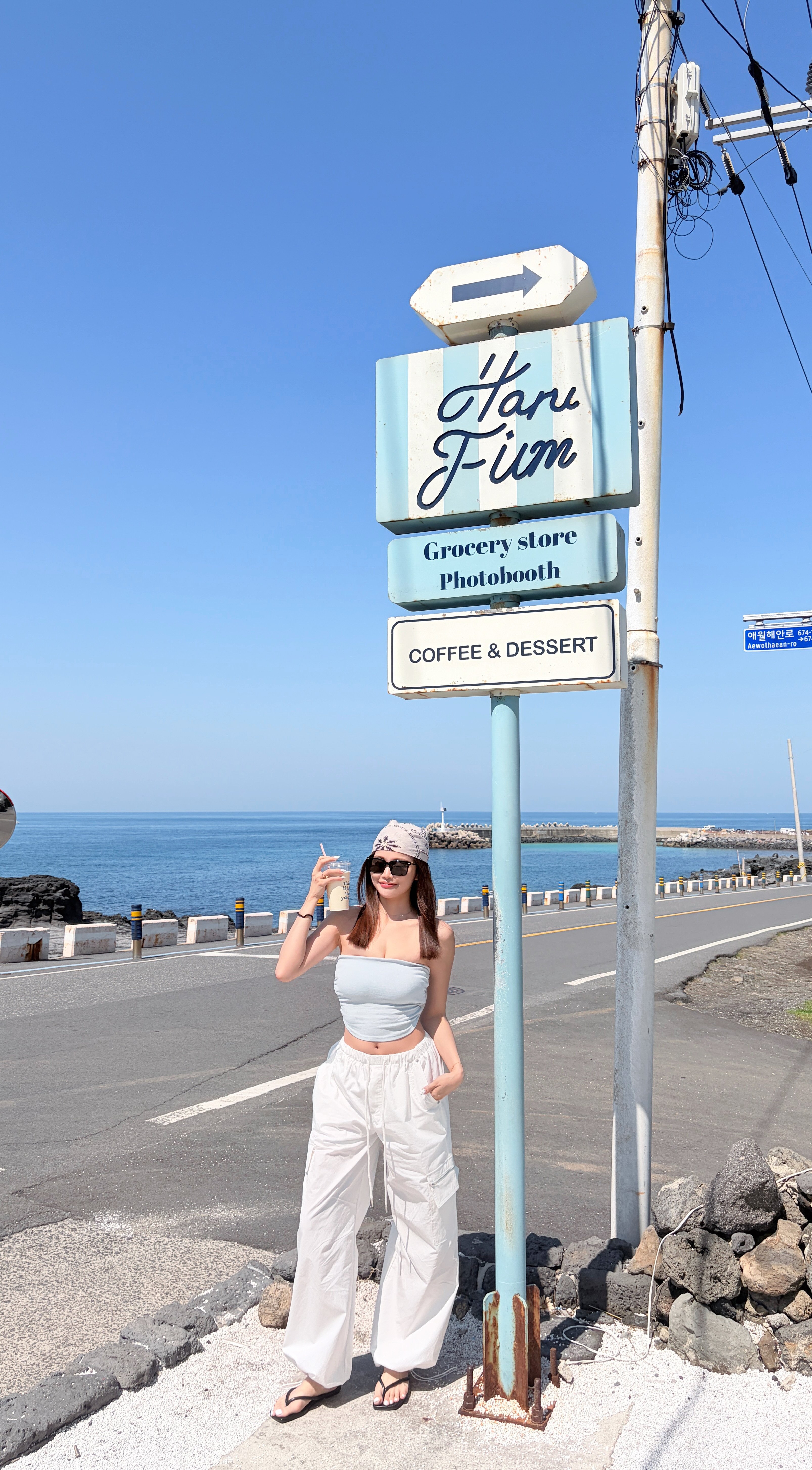 Summery夏日最愛白色抽繩工裝褲