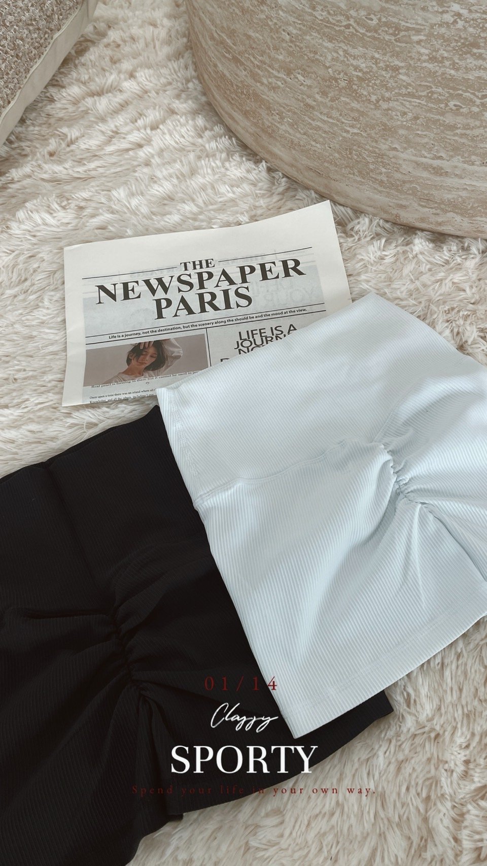 本期大推!sport美臀彈性四分褲 黑/白