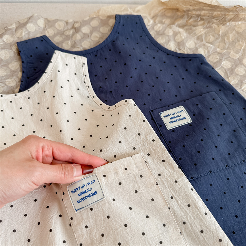 點點無袖洋裝