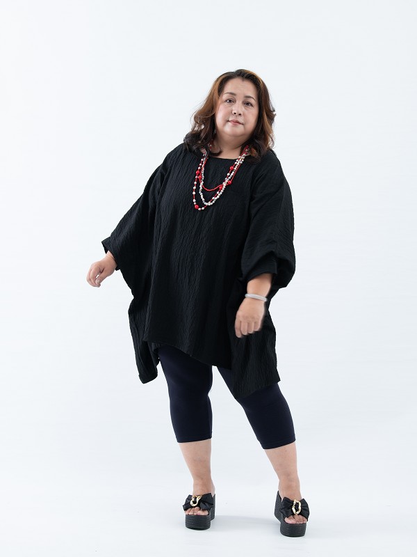 SEDA 超大尺碼蝴蝶袖加長上衣~1111008