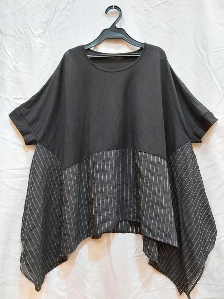 SEDA 大尺碼下擺拼接上衣