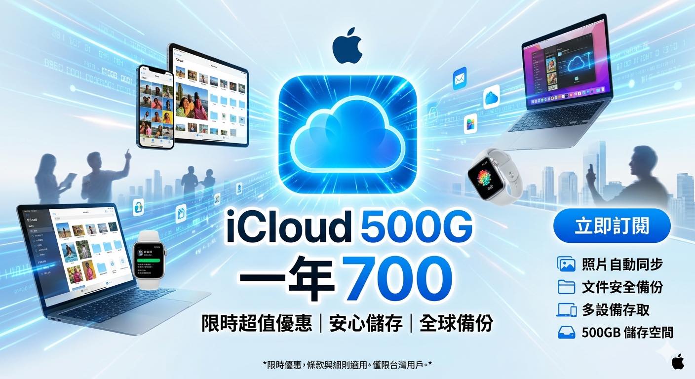 蘋果icloud 共享雲端硬碟