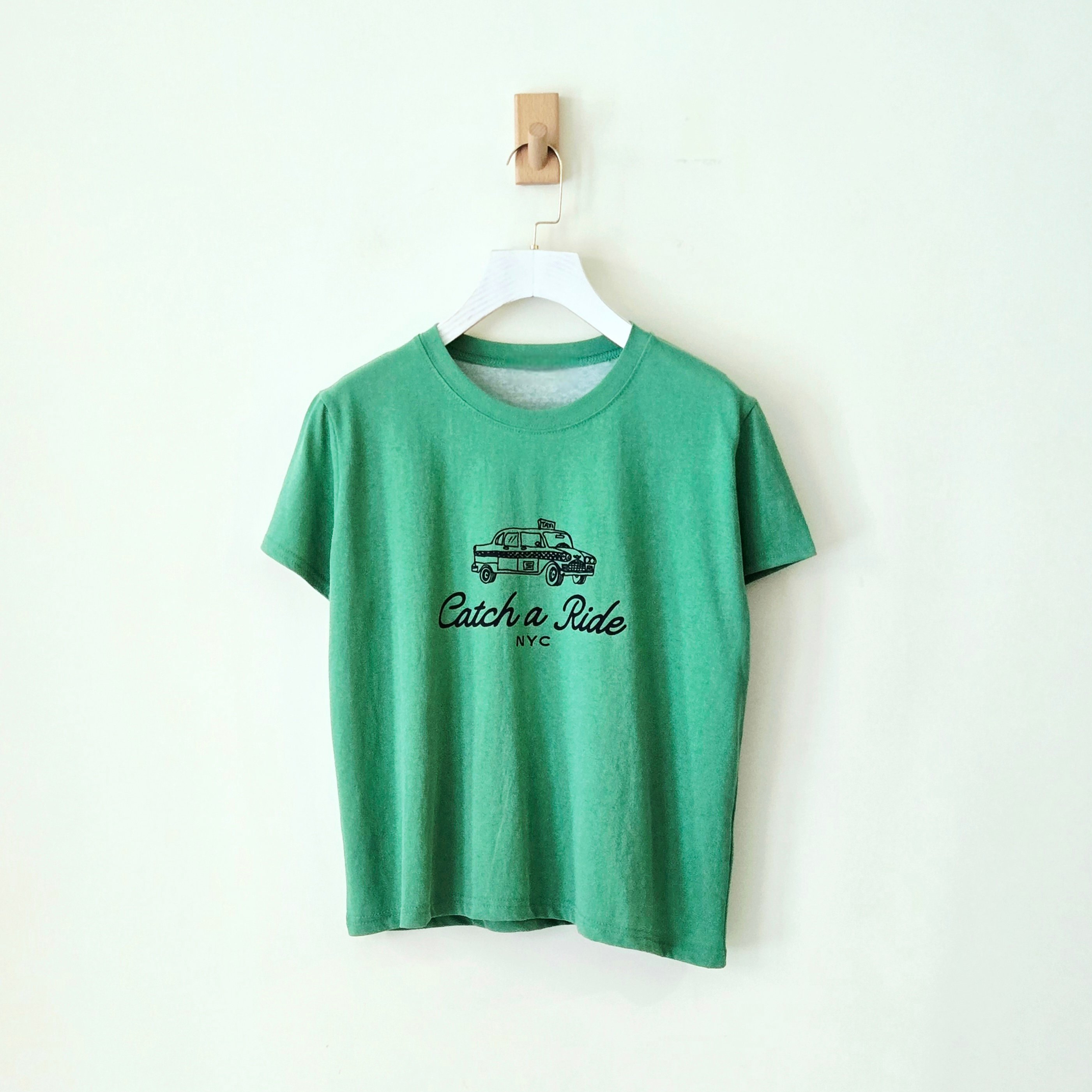 手繪汽車印花短袖T-shirt