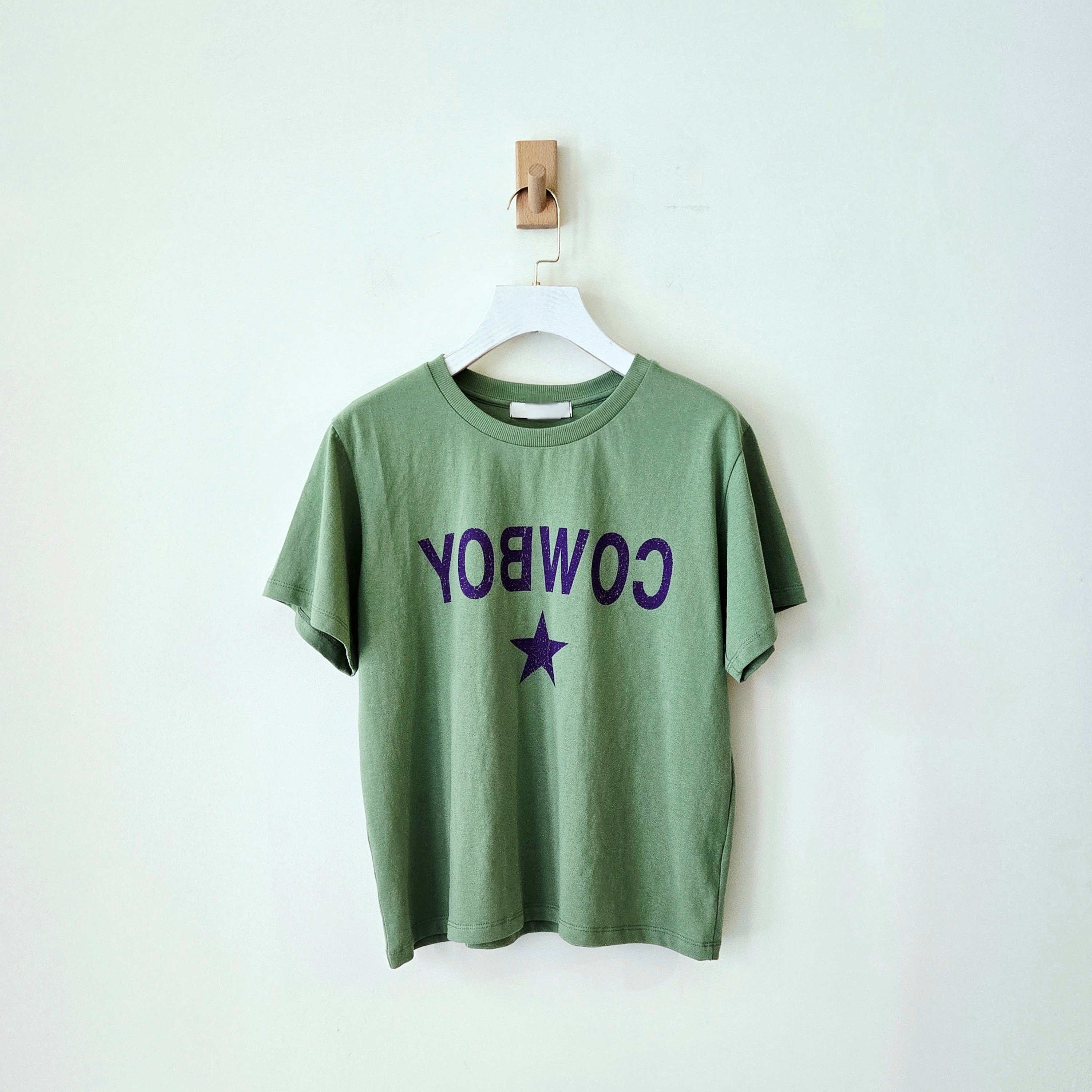 COWBOY印花圓領短袖T-shirt
