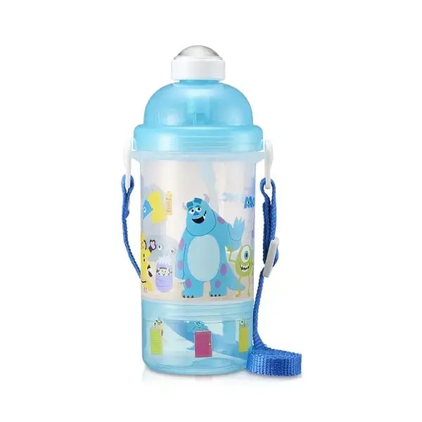 迪士尼怪獸電力公司雙層彈跳吸管水壺(團購優惠請洽客服）