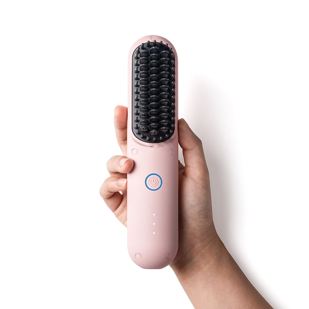 ｜TYMO｜PORTA Pro 陶瓷發熱直髮梳｜無線輕巧｜2億負離子｜夢幻粉