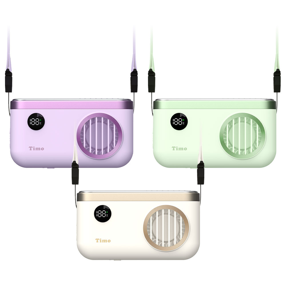 ｜現貨｜Timo吹雪冰鎮｜製冷與渦輪二合一｜100檔 強力製冷 頸掛上吹冰風扇