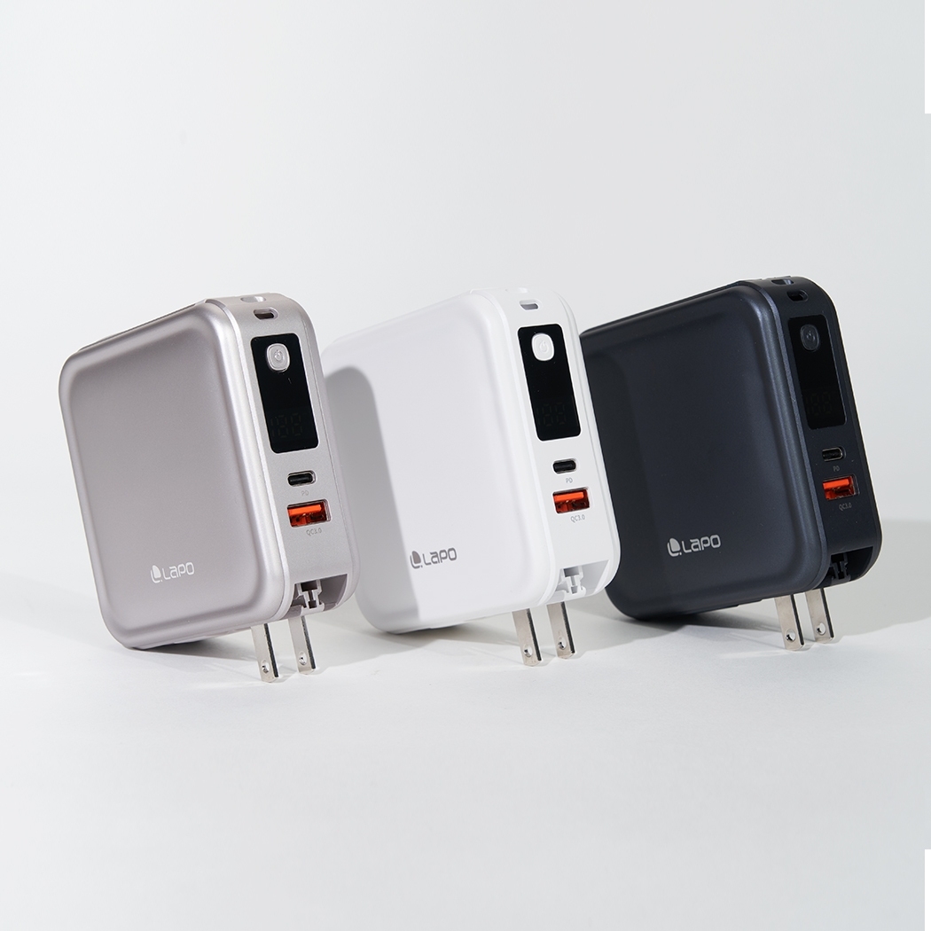 ｜LaPO｜三代WT-08｜超進化八合一無線快充行動電源｜ ｜三色可選｜琉光金｜微墨藍｜柔霧白｜