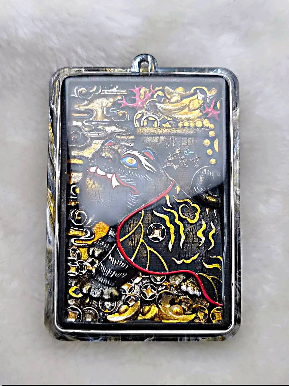 北港武德宮 黑虎爺 彩繪包殼 防水殼 包防水殼 包殼 保護殼 佛牌包殼 泰國佛牌包殼 均一價400 淨琉璃墜飾防水包殼　聖物供請／佛牌包殼／佛牌防水殼／包殼