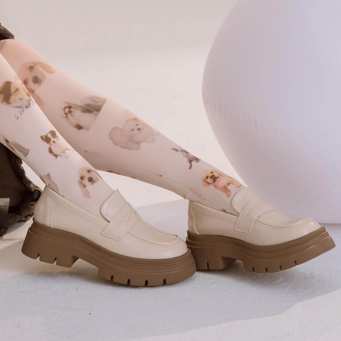 輕量厚底寬版鬆糕樂福鞋