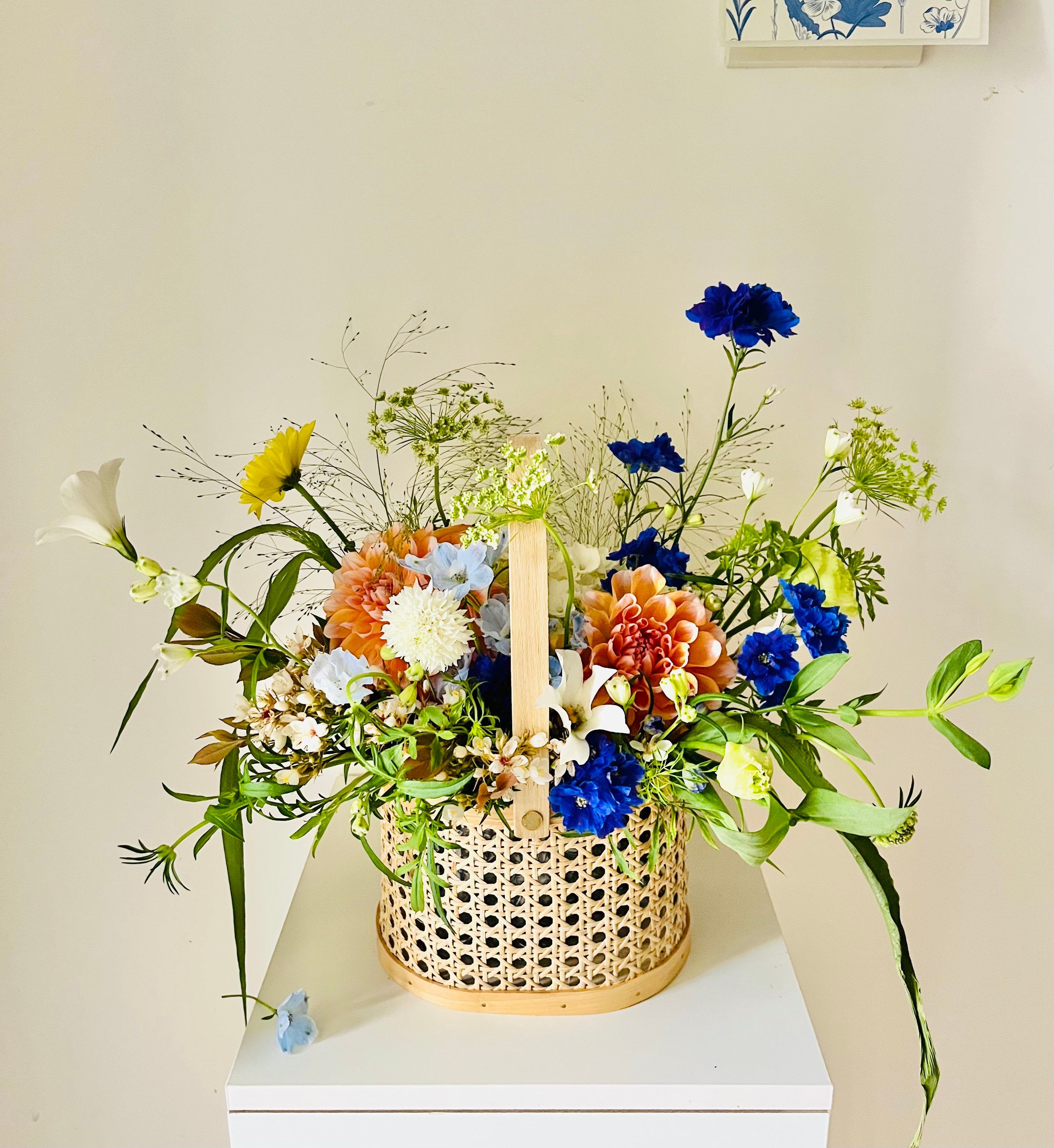 春之饗宴繁花提籃Spring wishes Centerpiece