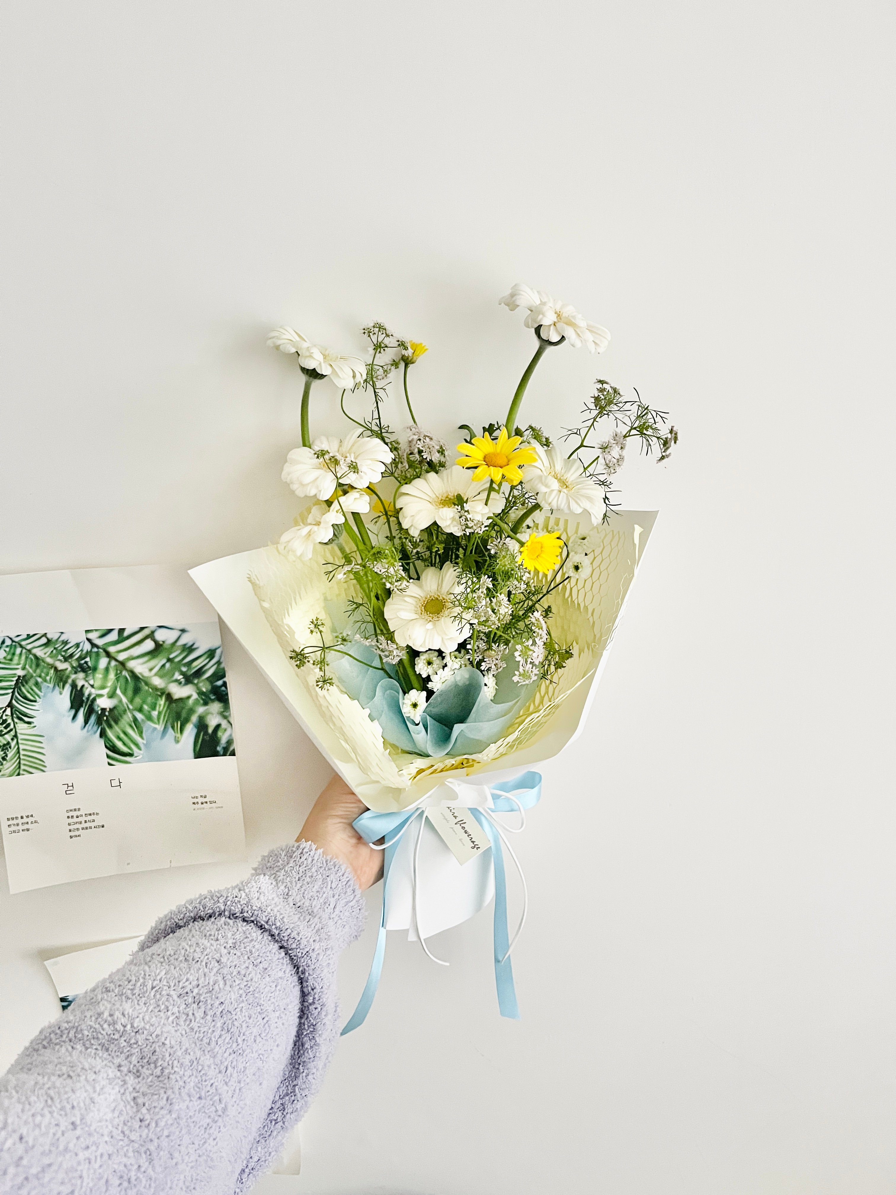 潔白心願太陽客製花束 Customized Bouquet