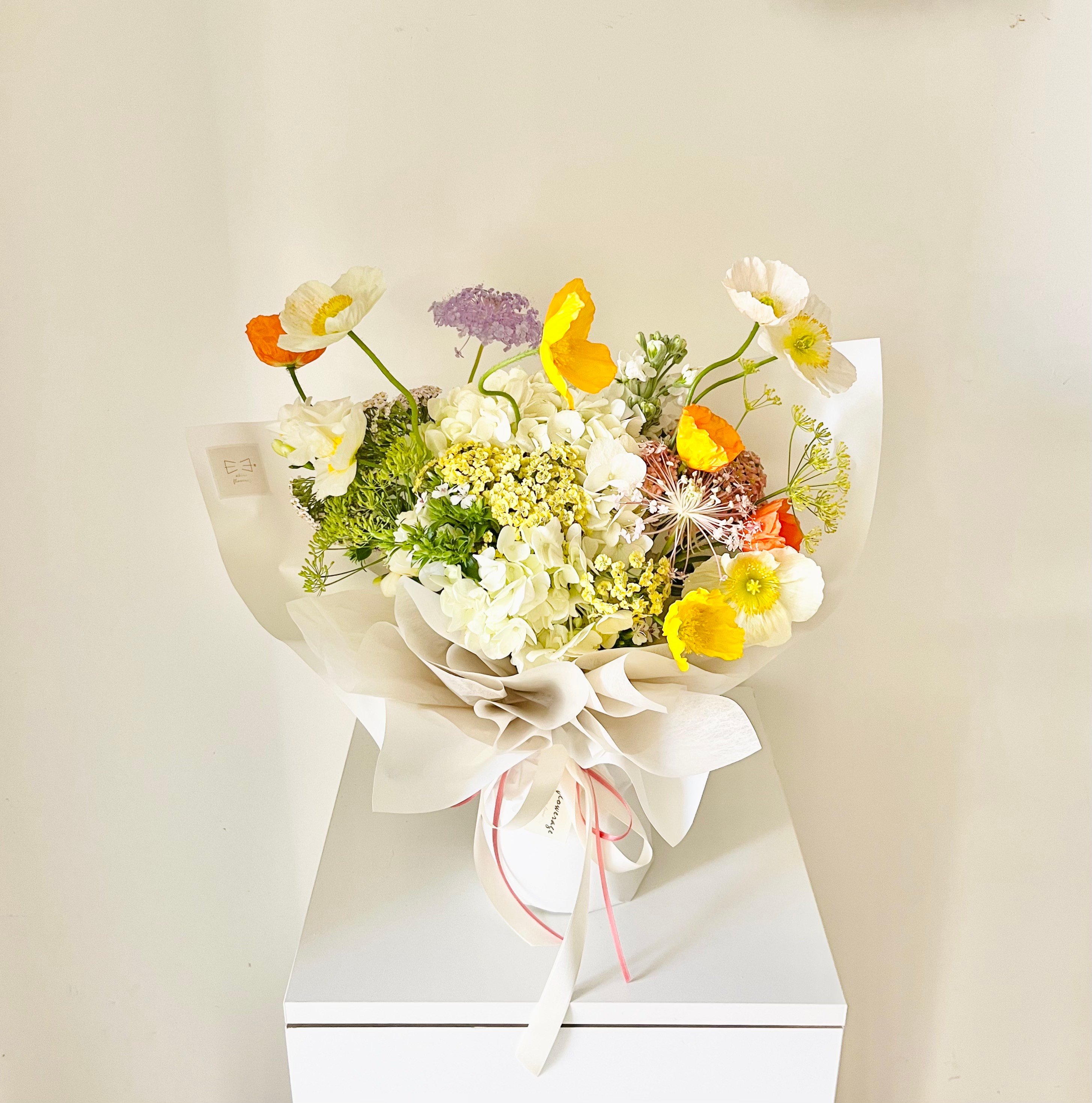 冰島罌粟週年紀念花束