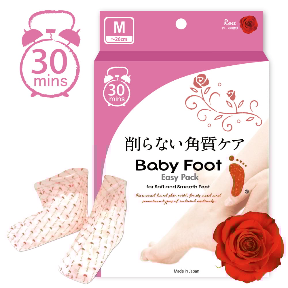 【Baby Foot】玫瑰限量版！30分鐘快速足膜(玫瑰清香)
