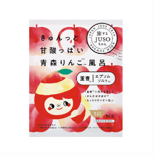 雙11限量/售完為止【JUSO BATH POWDER】泡澡時光 青森蘋風呂入浴劑 30g
