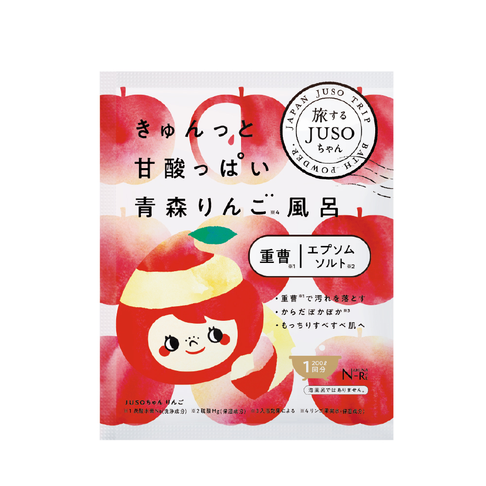【JUSO BATH POWDER】泡澡時光 青森蘋風呂入浴劑 30g
