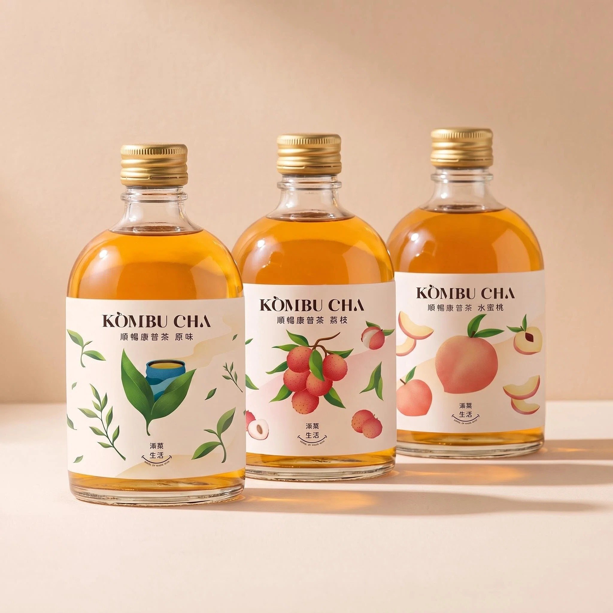 順暢康普茶全系列/荔枝、茶香原味、水蜜桃