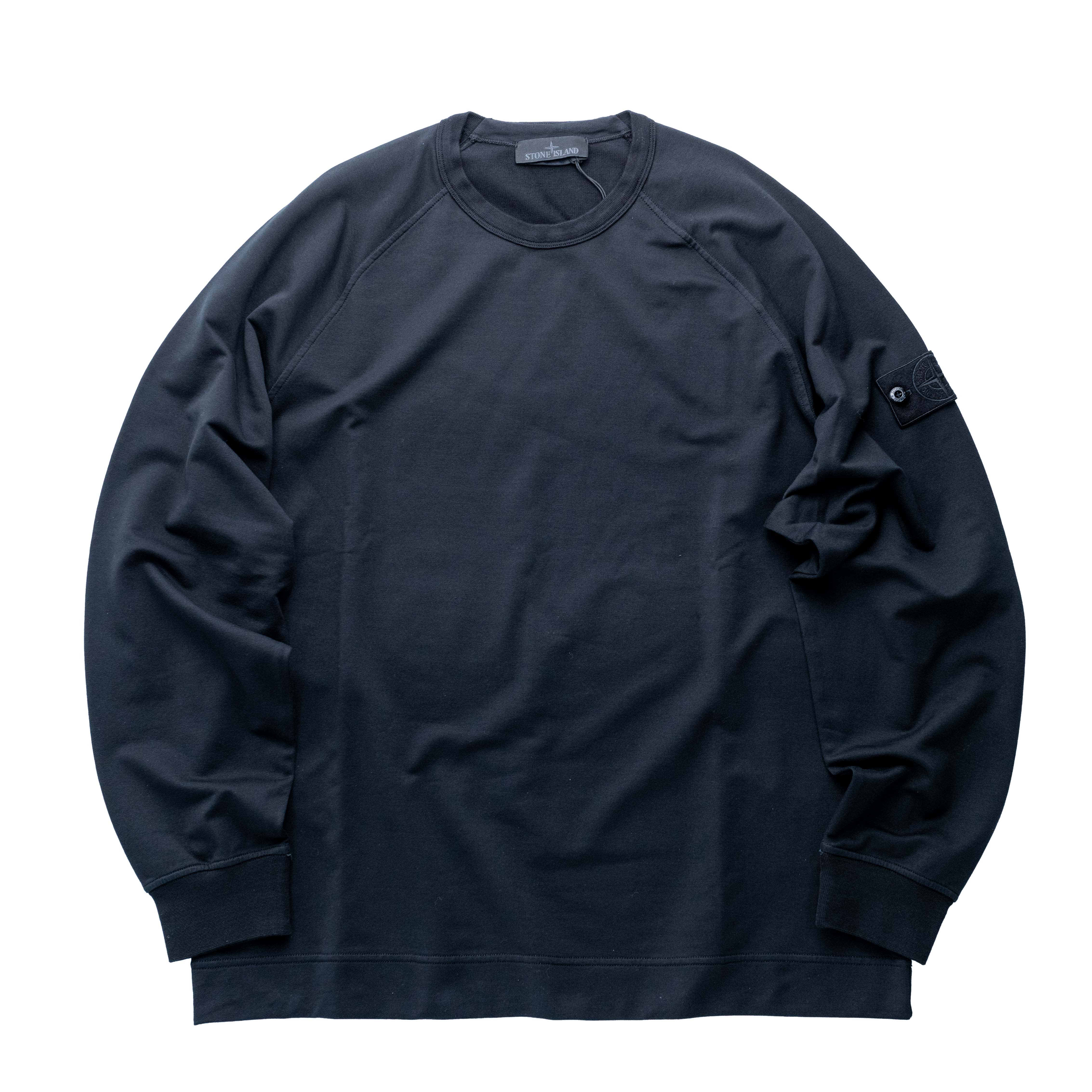 Stone Island Ghost 下襬無縮薄衛衣 黑