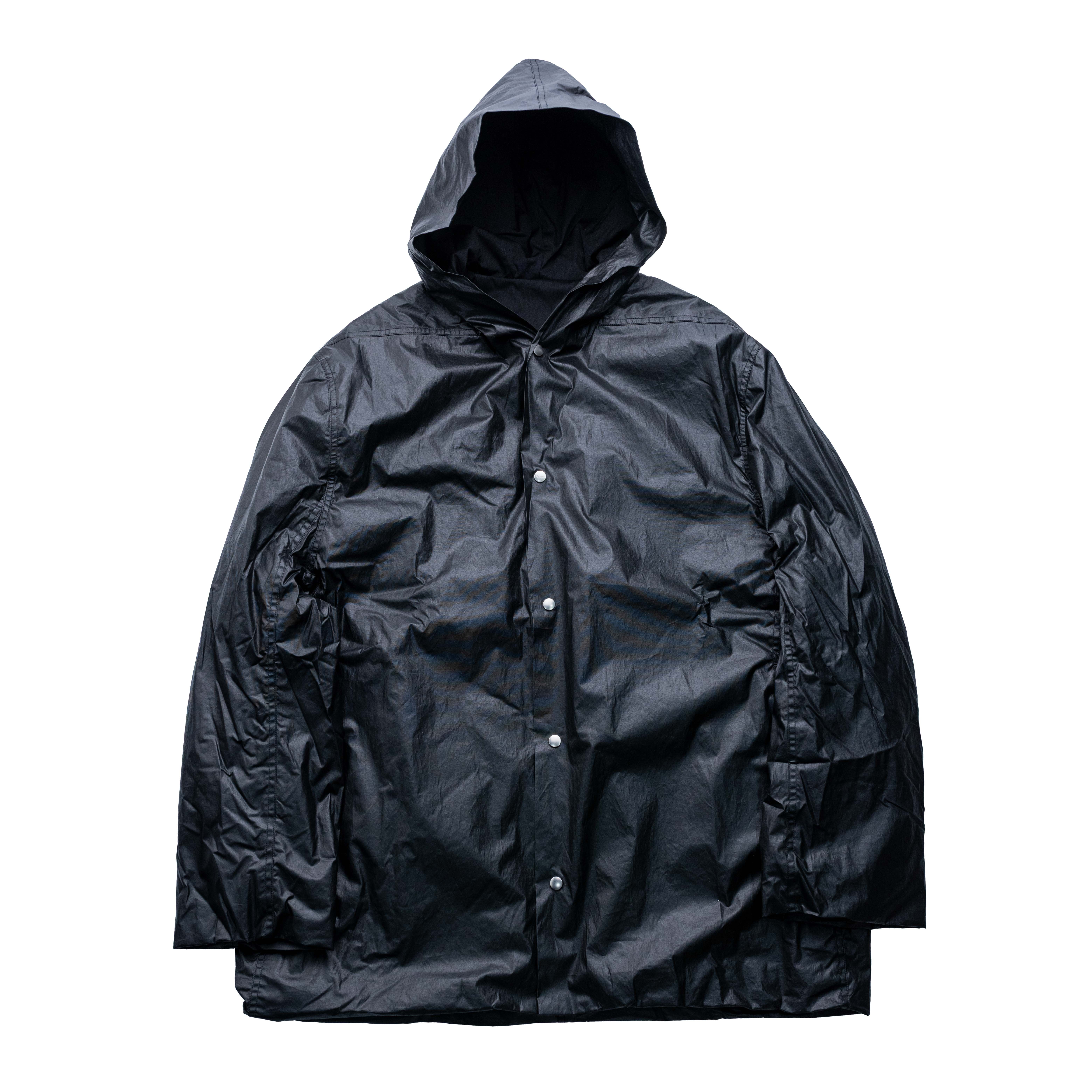 Rick Owens Cropped MAC 連帽壓扣外套 黑