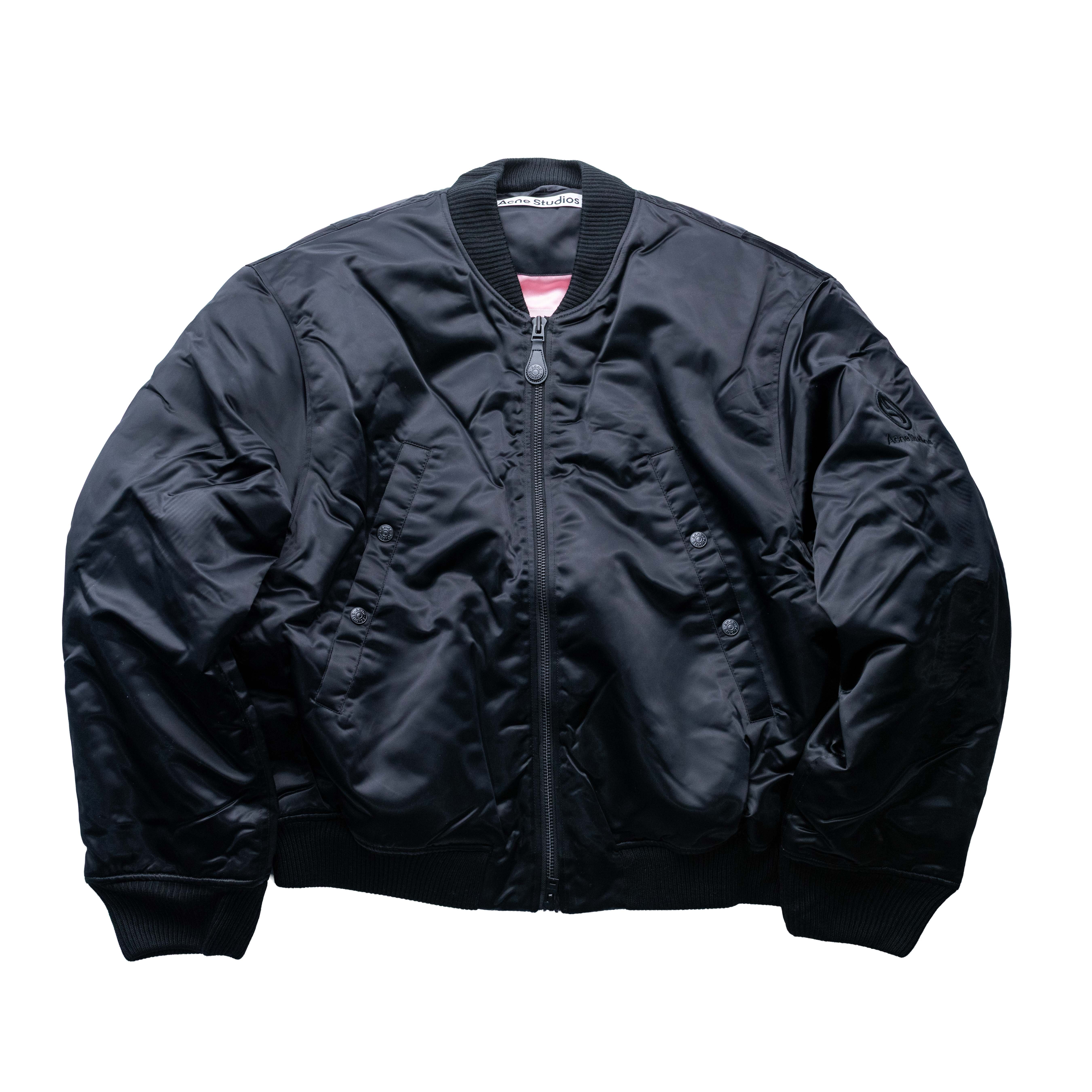 Acne Studios Logogram 飛行外套 黑