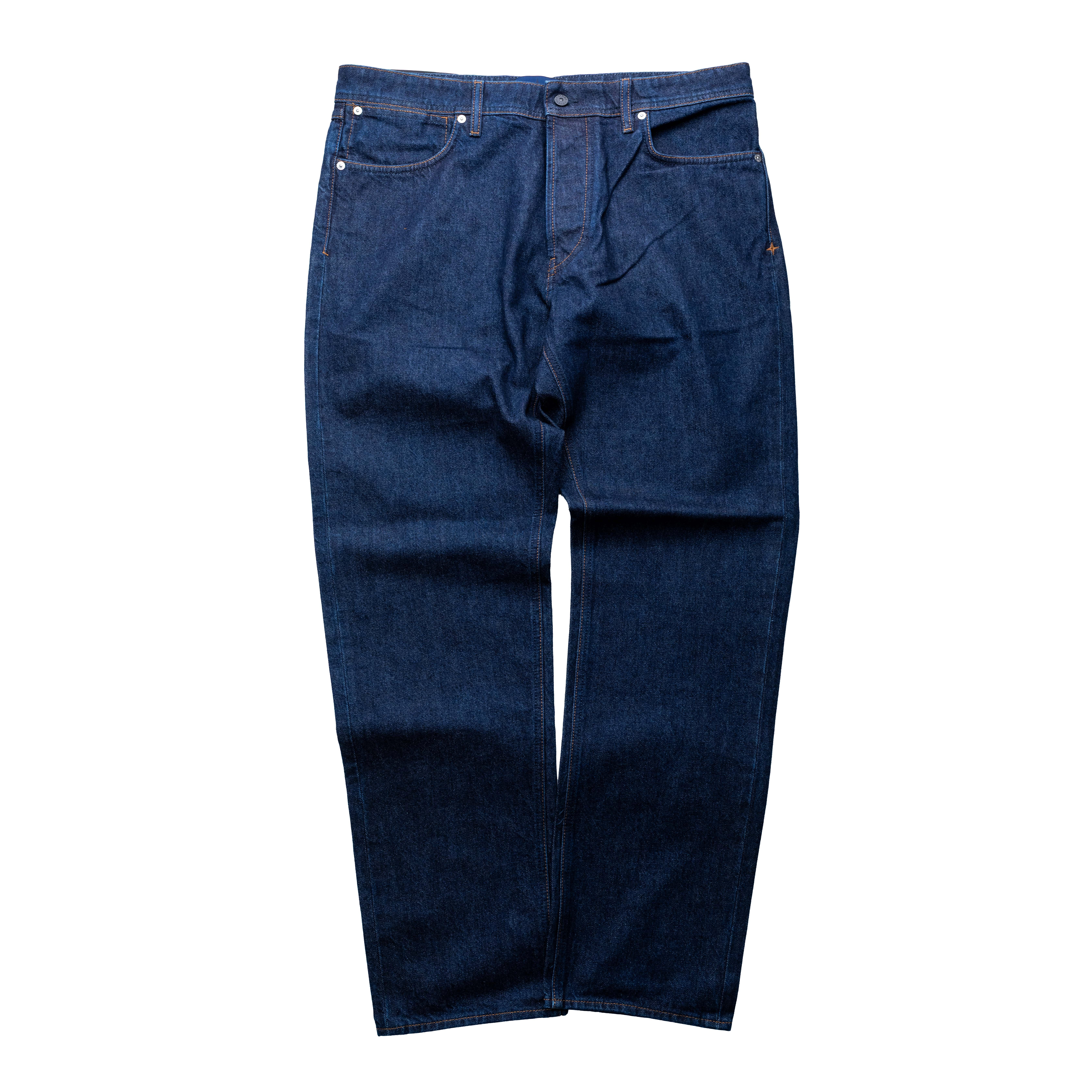 Stone Island 水洗丹寧標準長褲 水洗藍