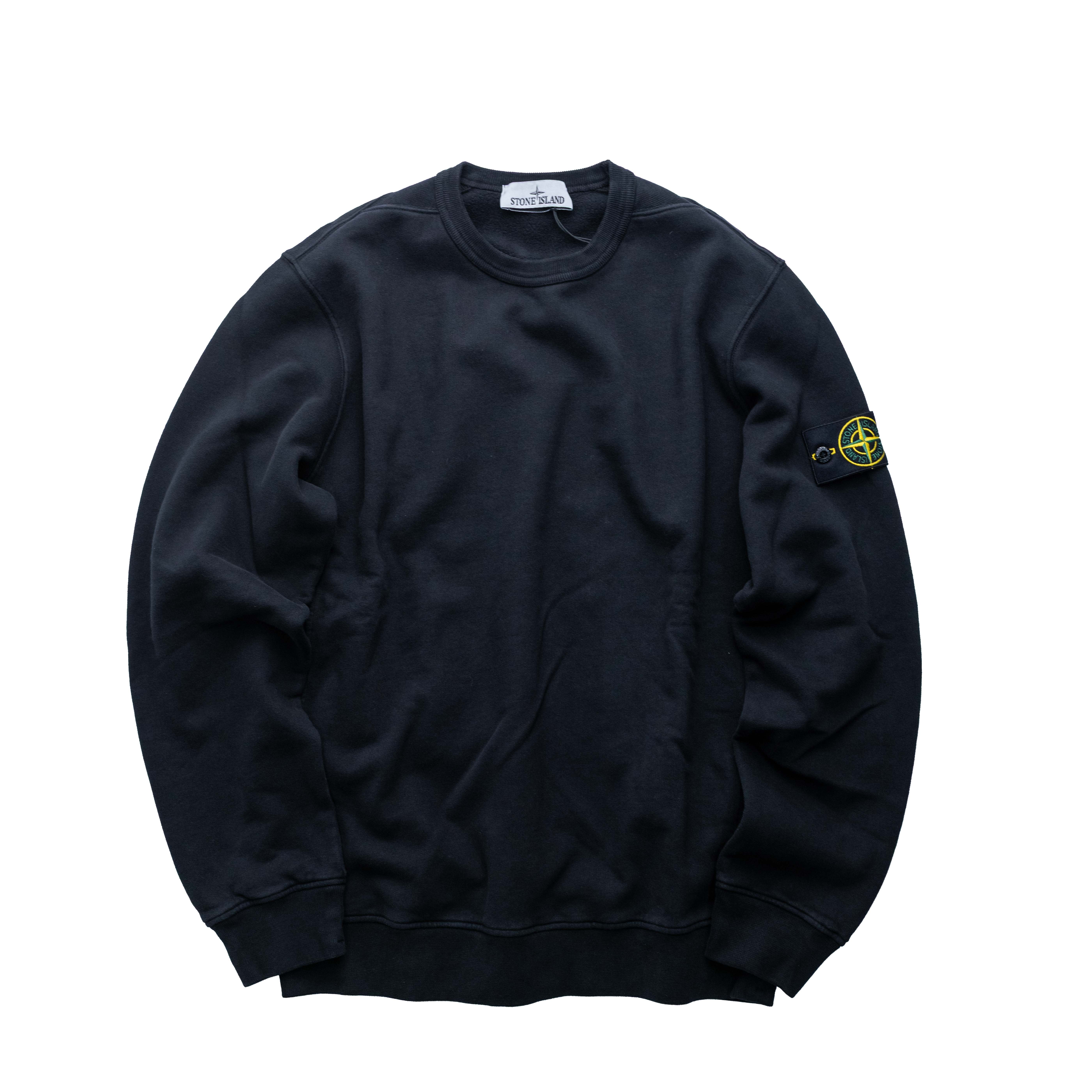 Stone Island 經典刷絨衛衣 黑