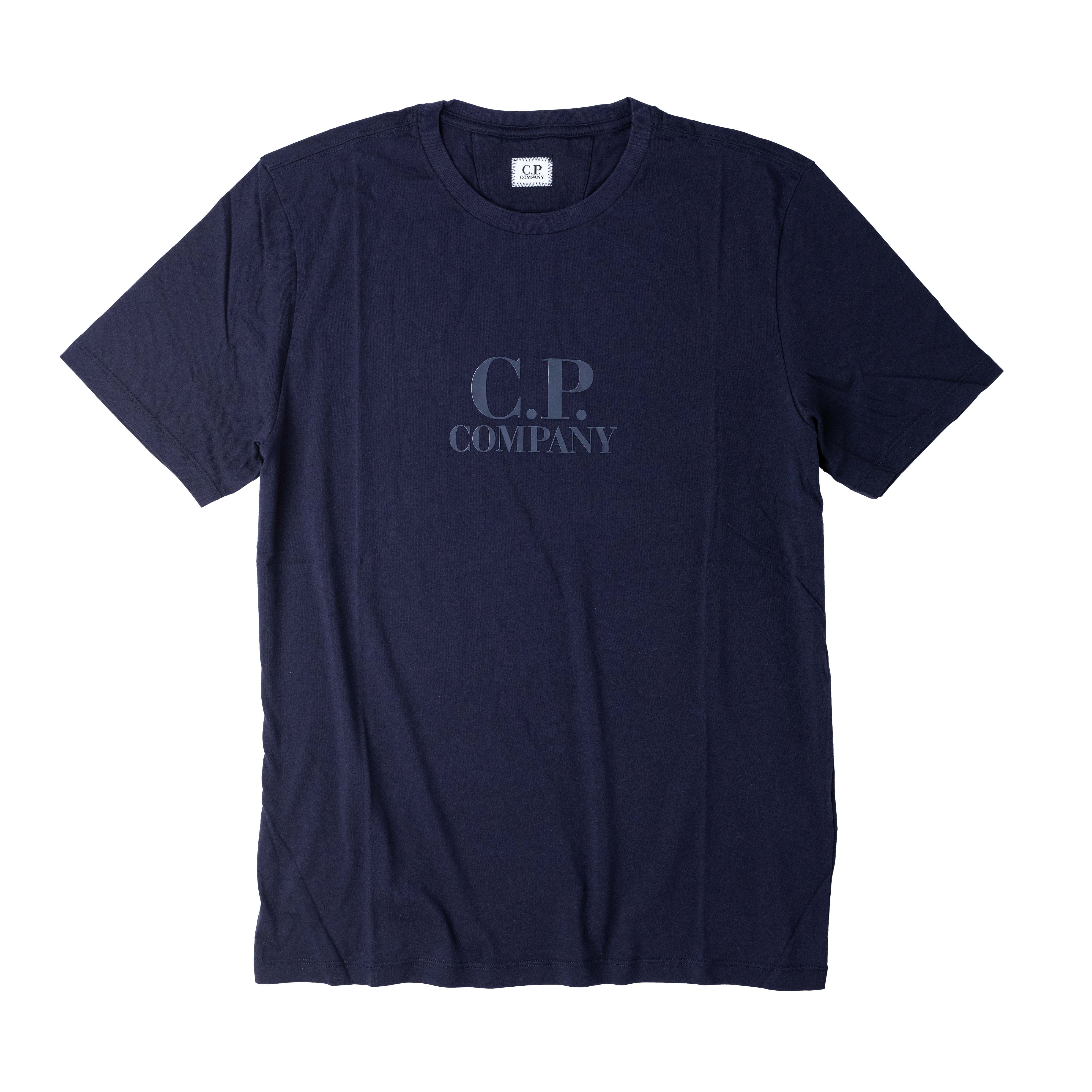 [ C.P. Company ] 13CMTS119A LOGO T-SHIRT 深藍