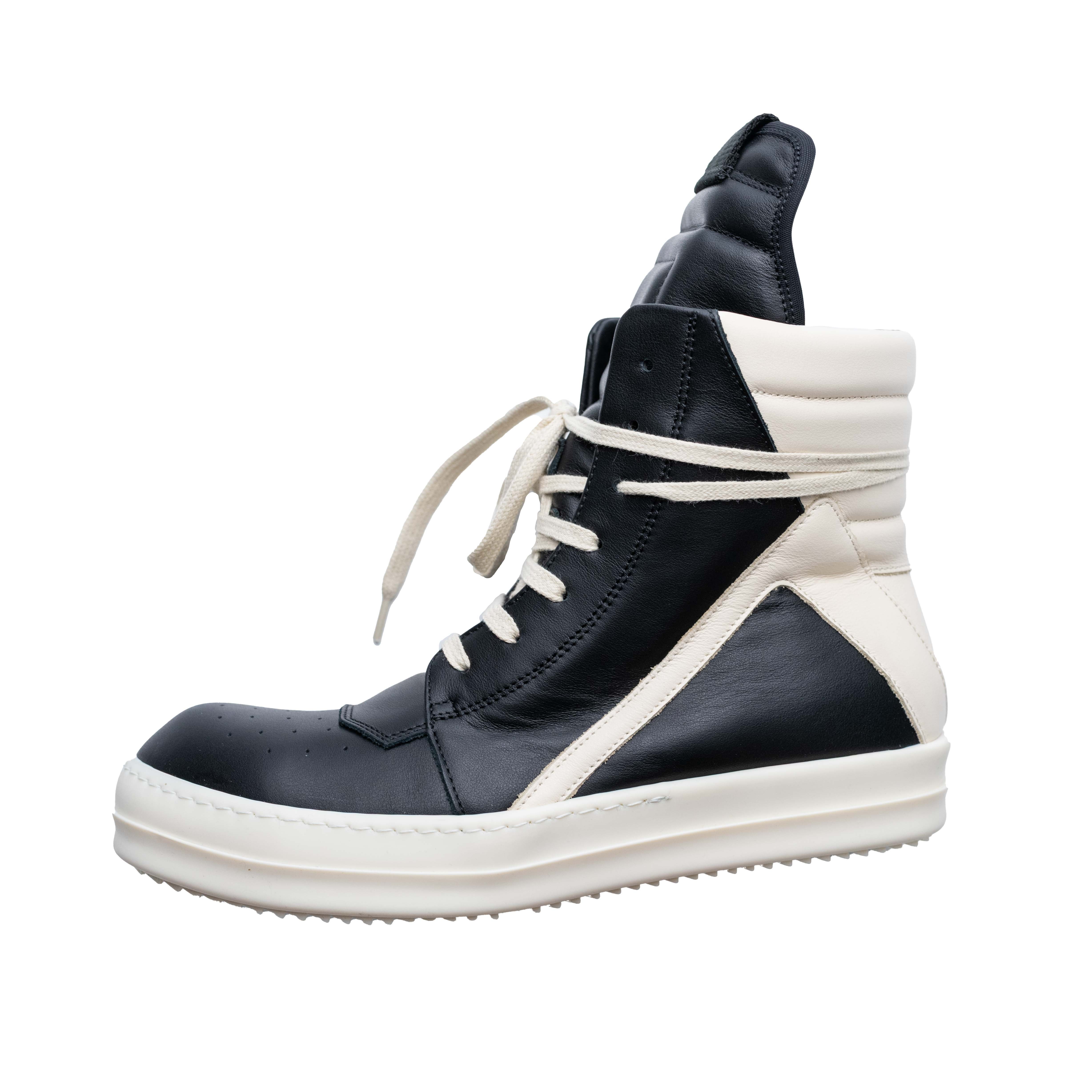 Rick Owens Geobasket 小牛皮 高筒 黑