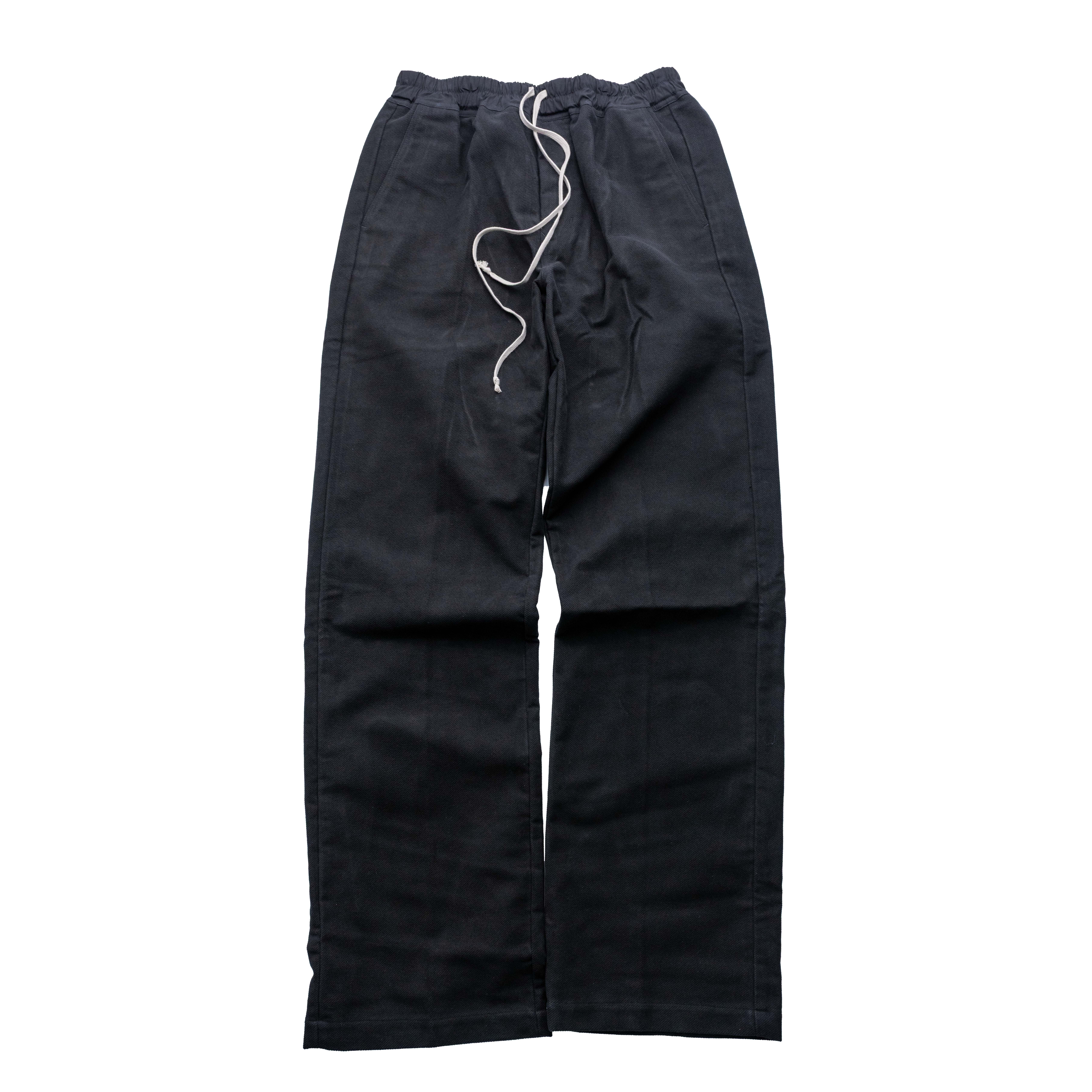 Rick Owens 主線 抽繩工作長褲 黑