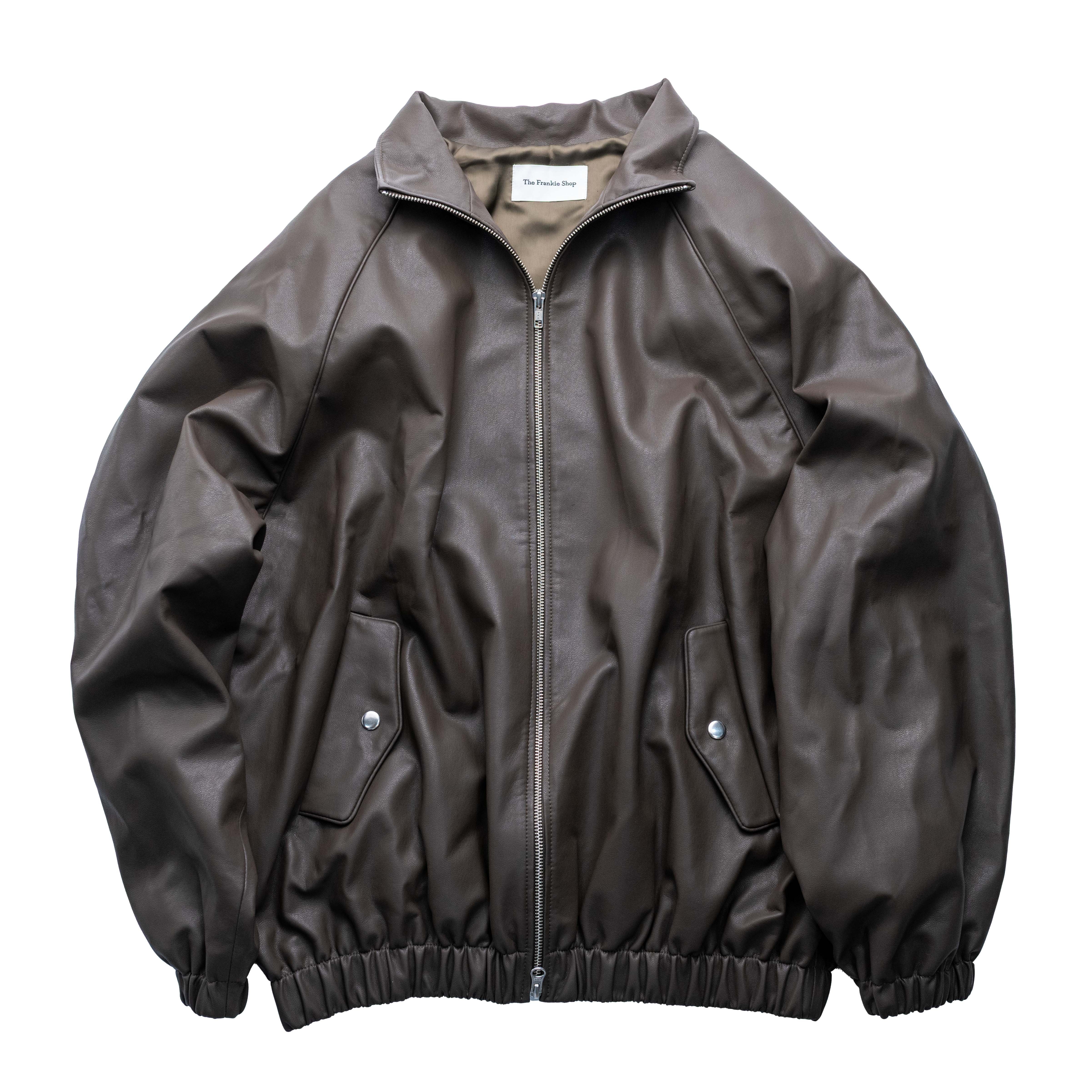 The Frankie Shop 人造皮革外套 棕色