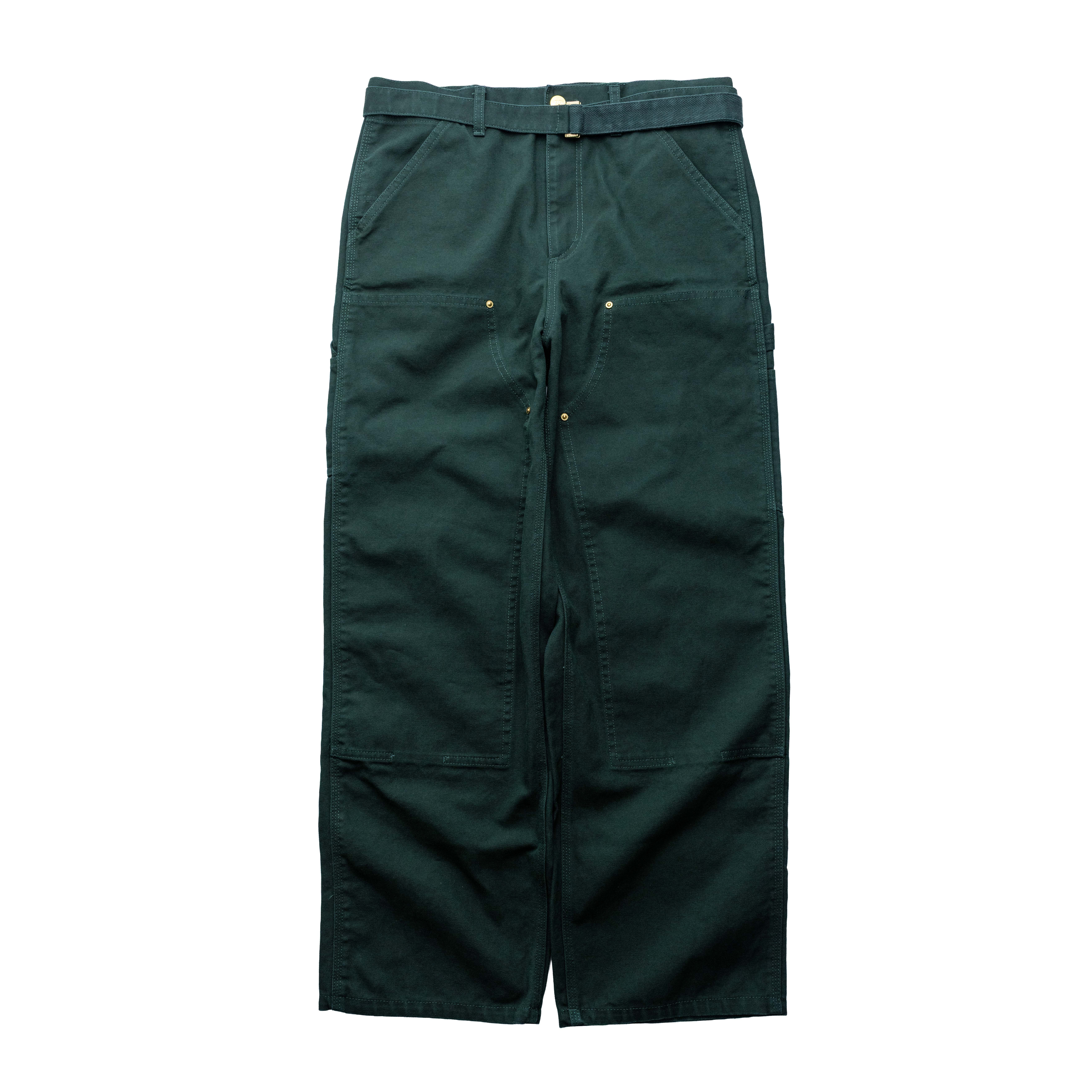 Sacai x Carhartt 聯名工匠工作褲 深綠