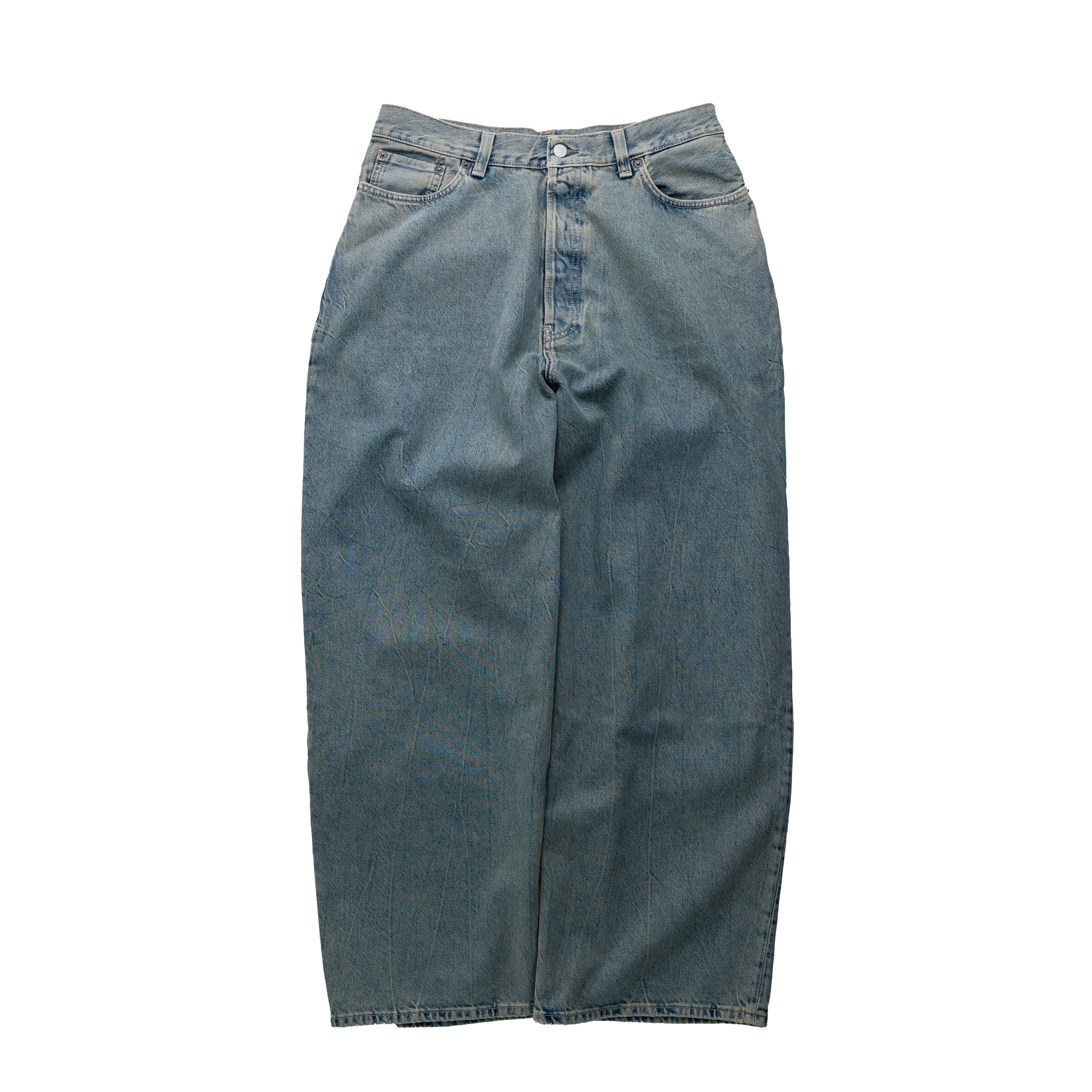 Acne Studios 2023M 超寬鬆刷色牛仔褲