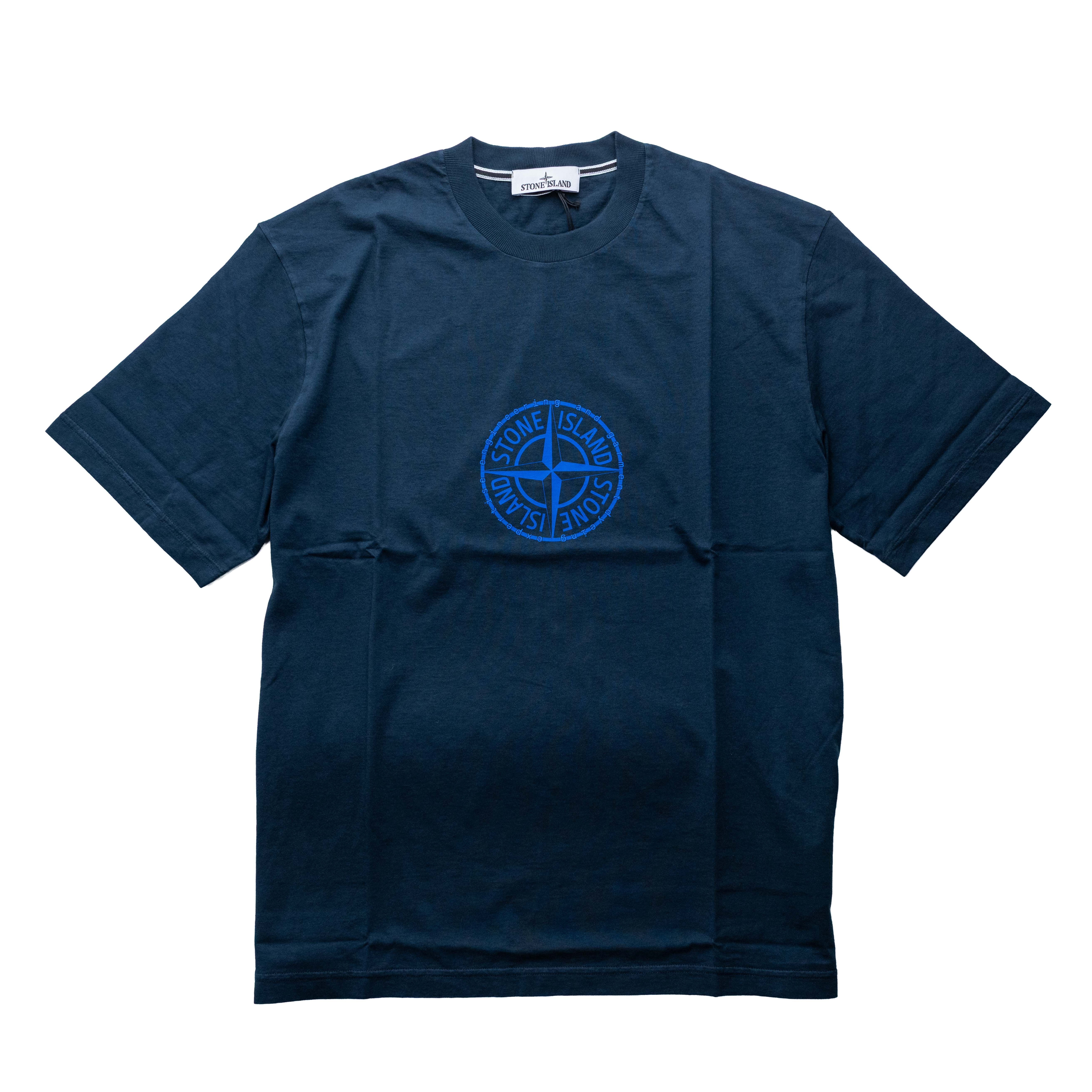 Stone Island 有機棉短袖 深藍