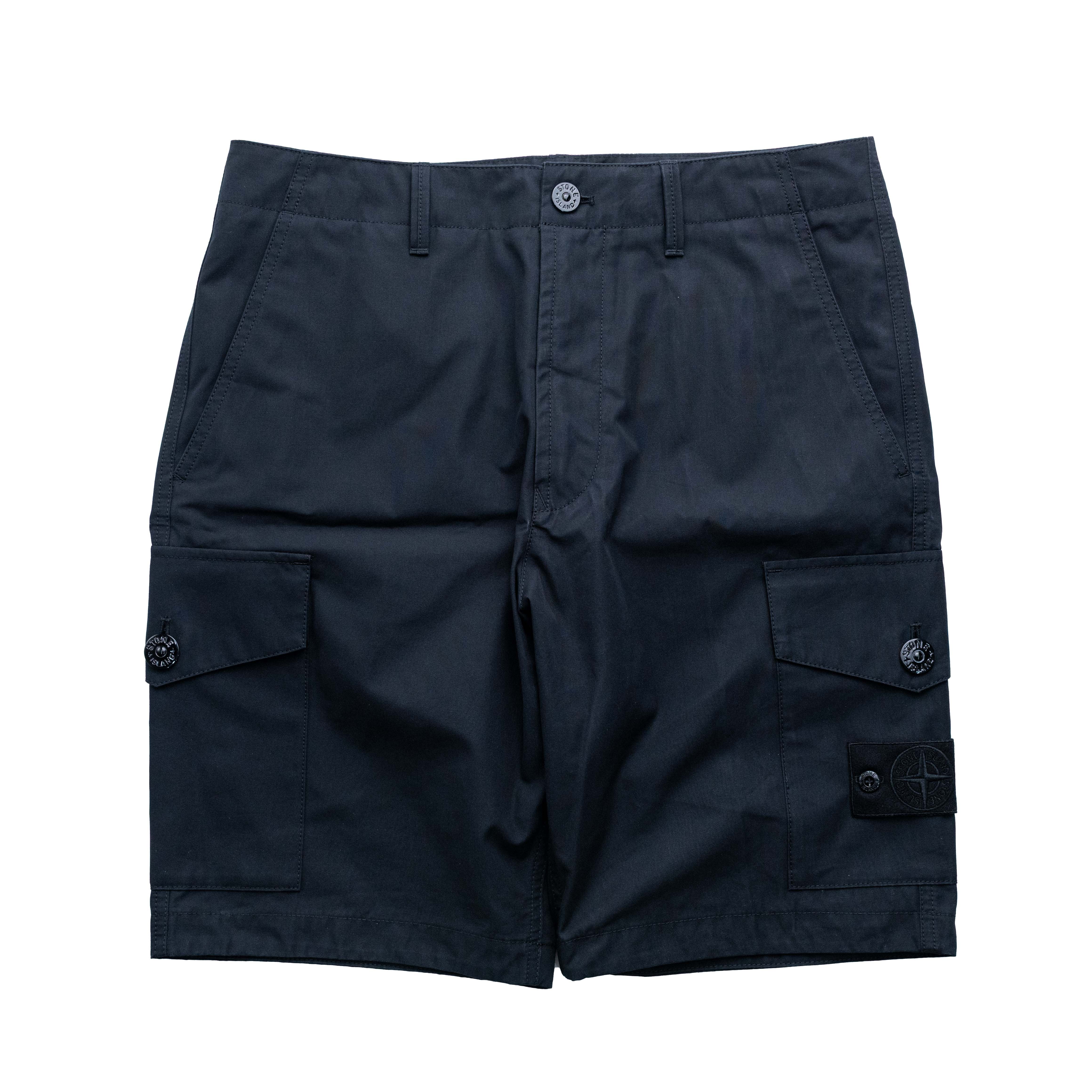 Stone Island Ghost 幽靈防風工裝短褲 黑