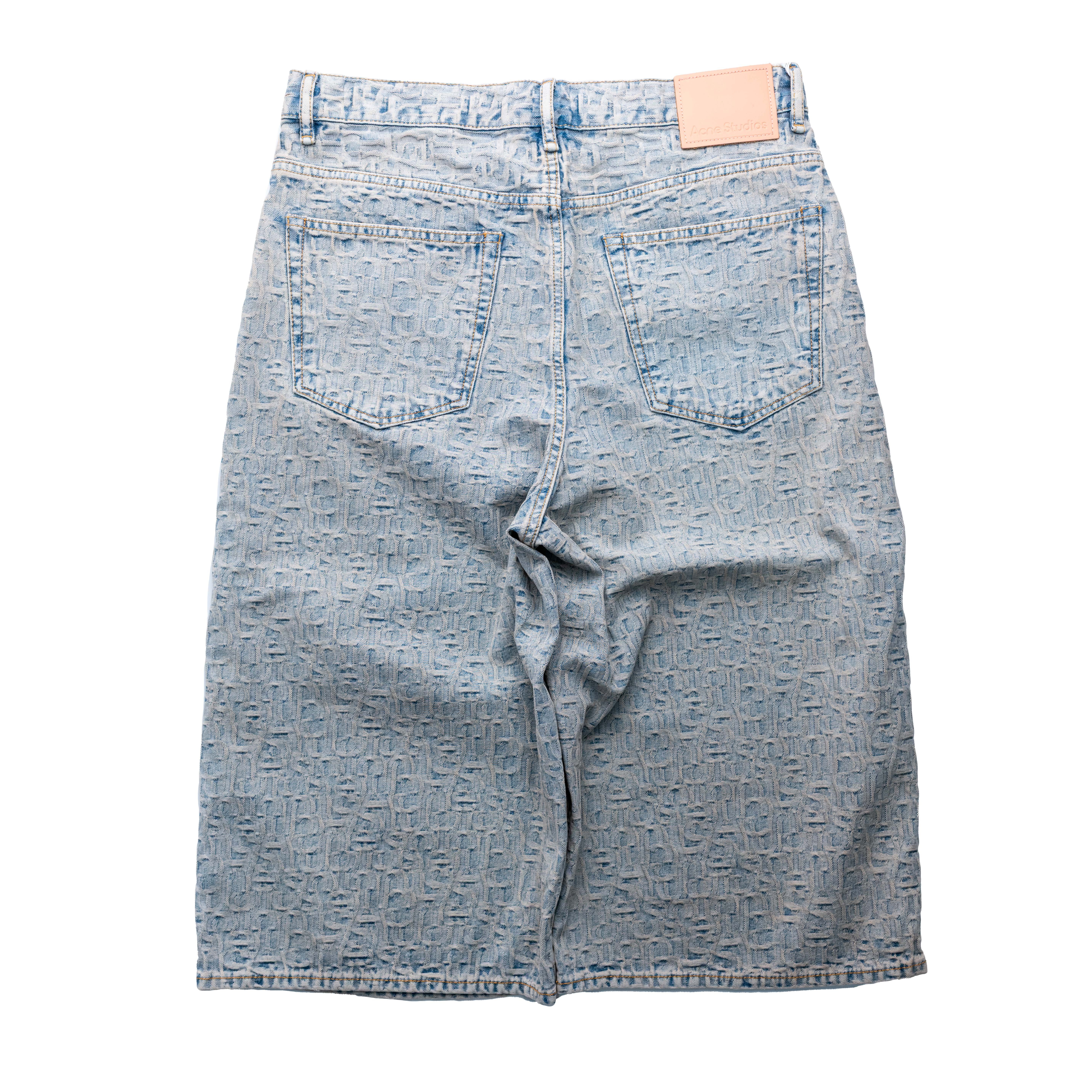 Acne Studios Monogram 丹寧七分褲 水洗藍