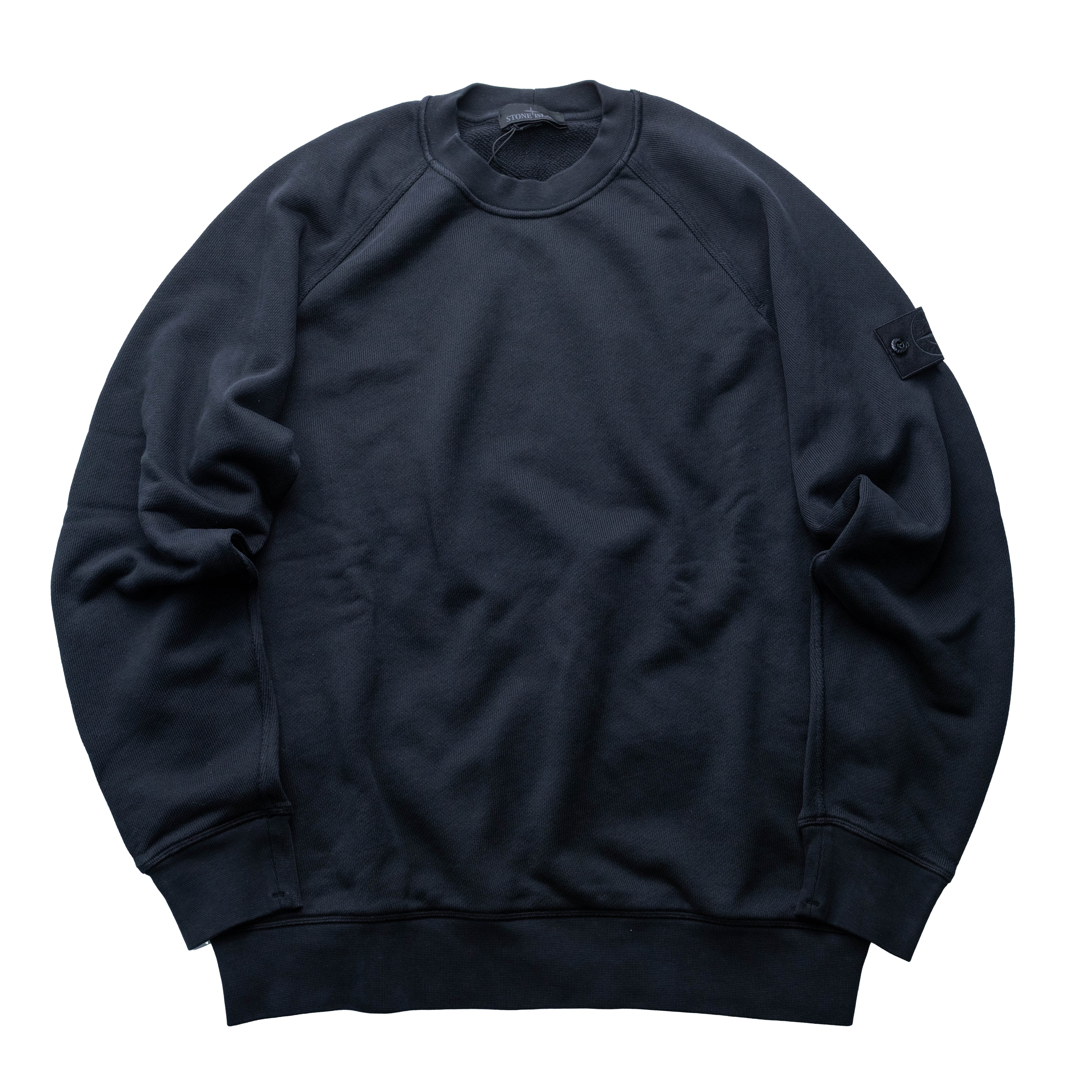 Stone Island Ghost 幽靈重磅有機棉衛衣 黑