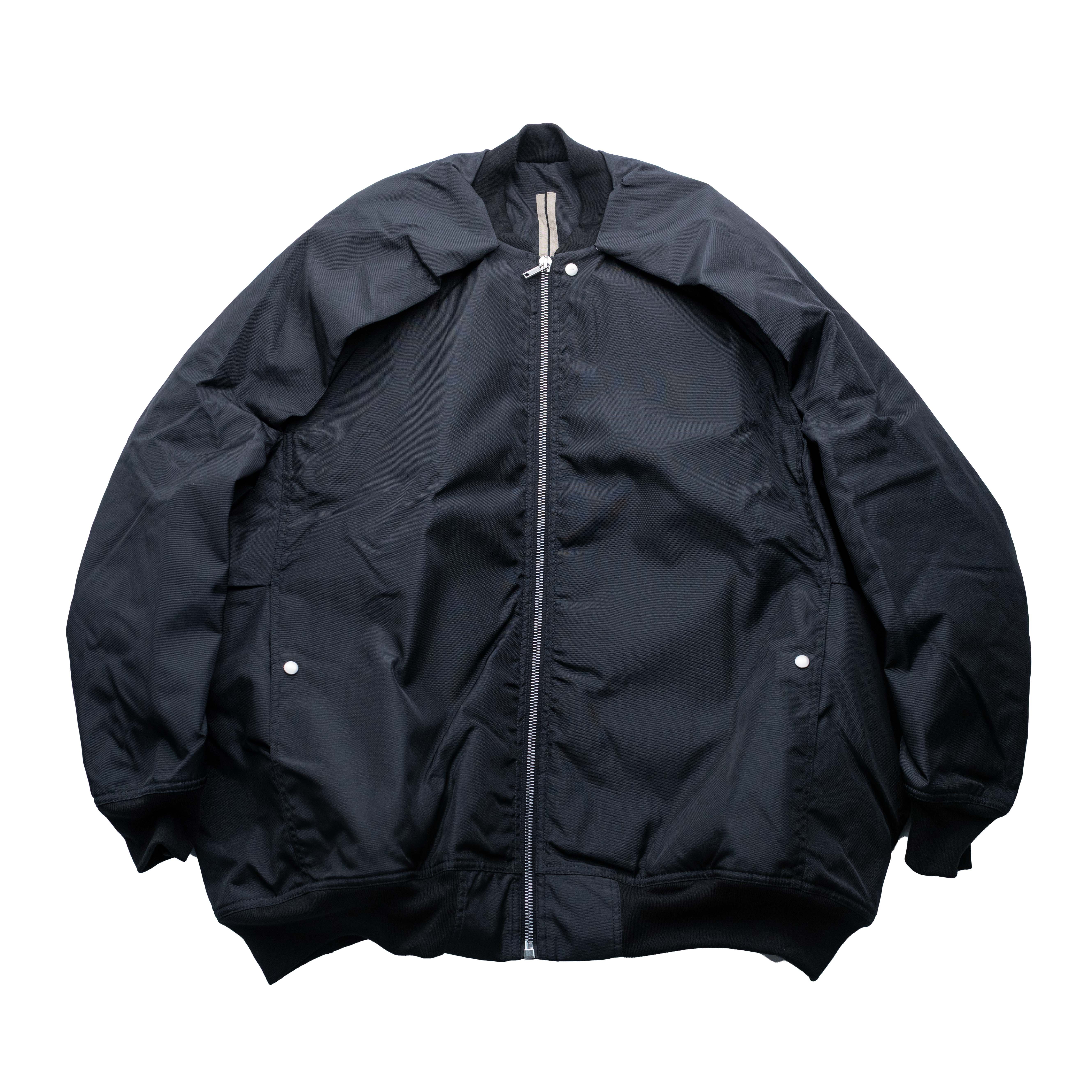 Rick Owens DRKSHDW 副線 Convertible Jumbo Peterflight 飛行外套 黑