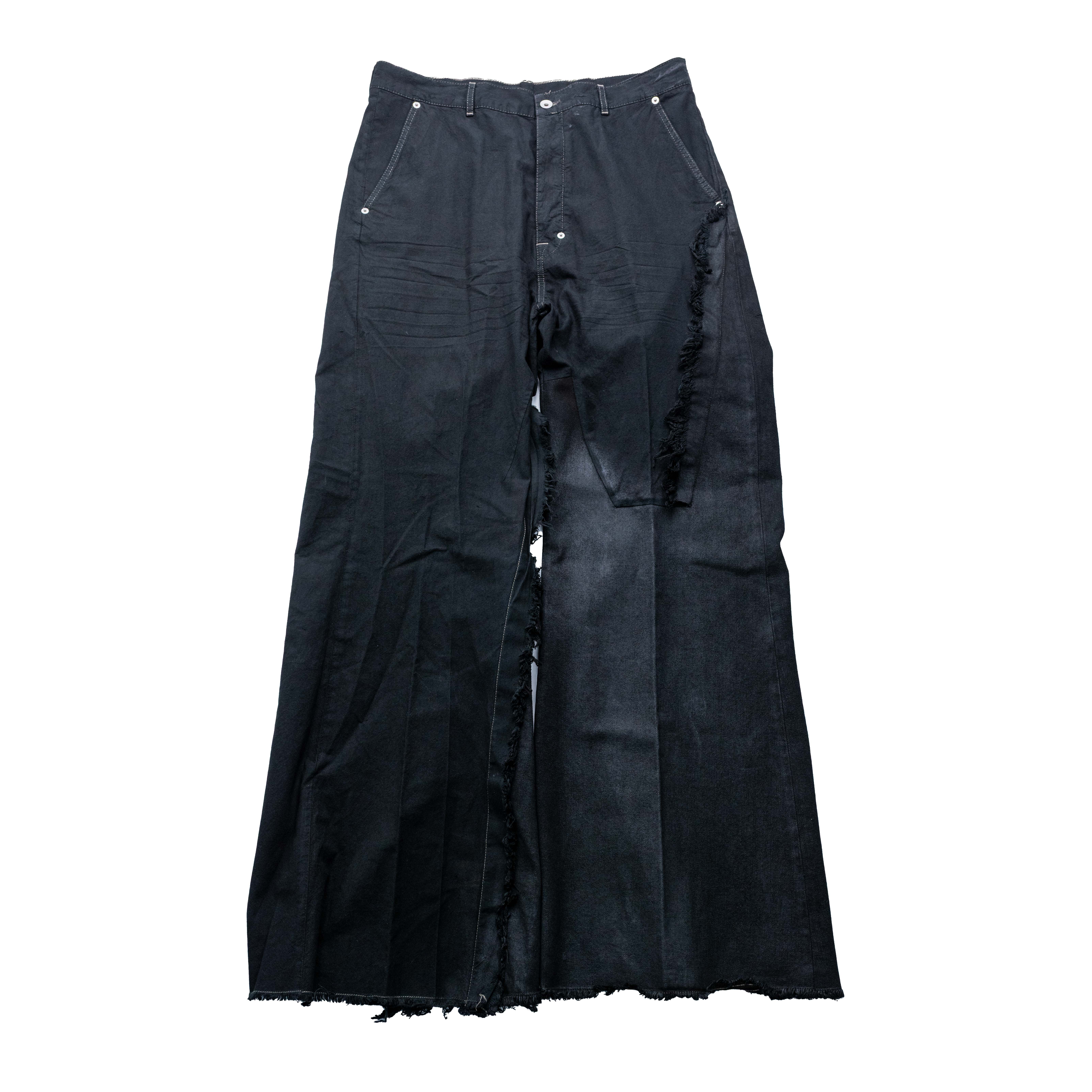 Rick Owens 主線 Joris 寬版牛仔褲 黑