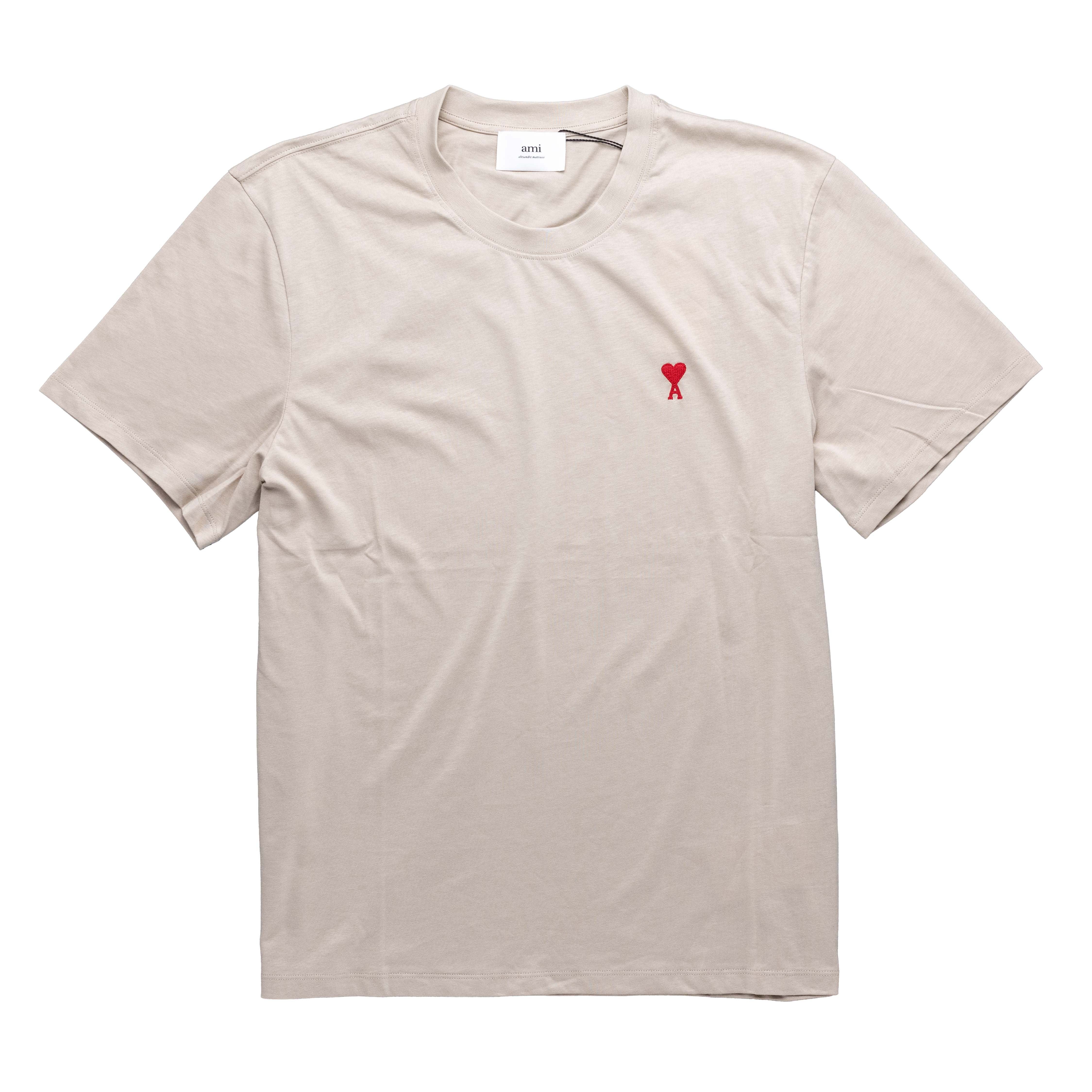 [ AMI Paris ] De coeur t-shirt 奶茶色