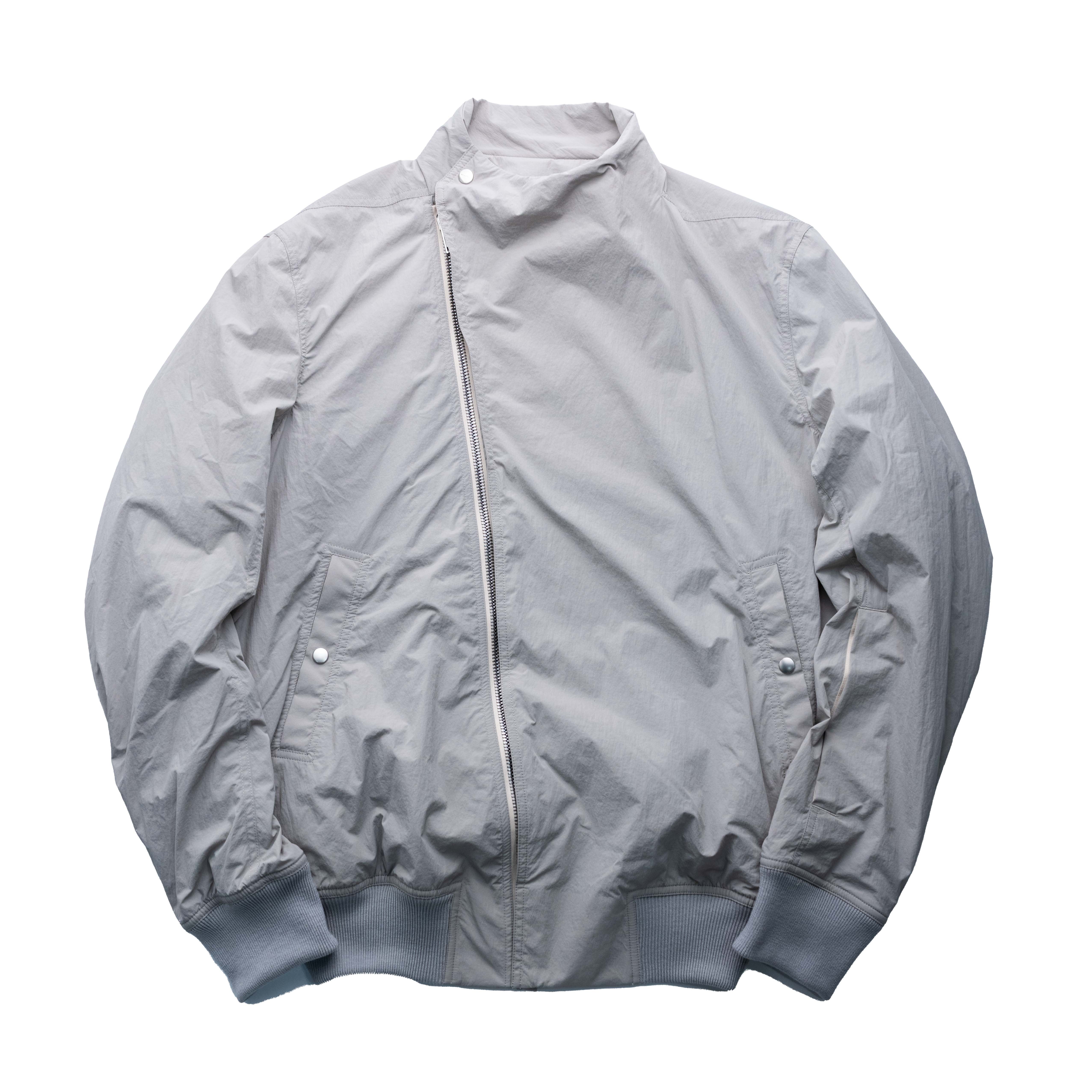 Rick Owens 主線 Hollywood Flight 尼龍飛行外套 珍珠色