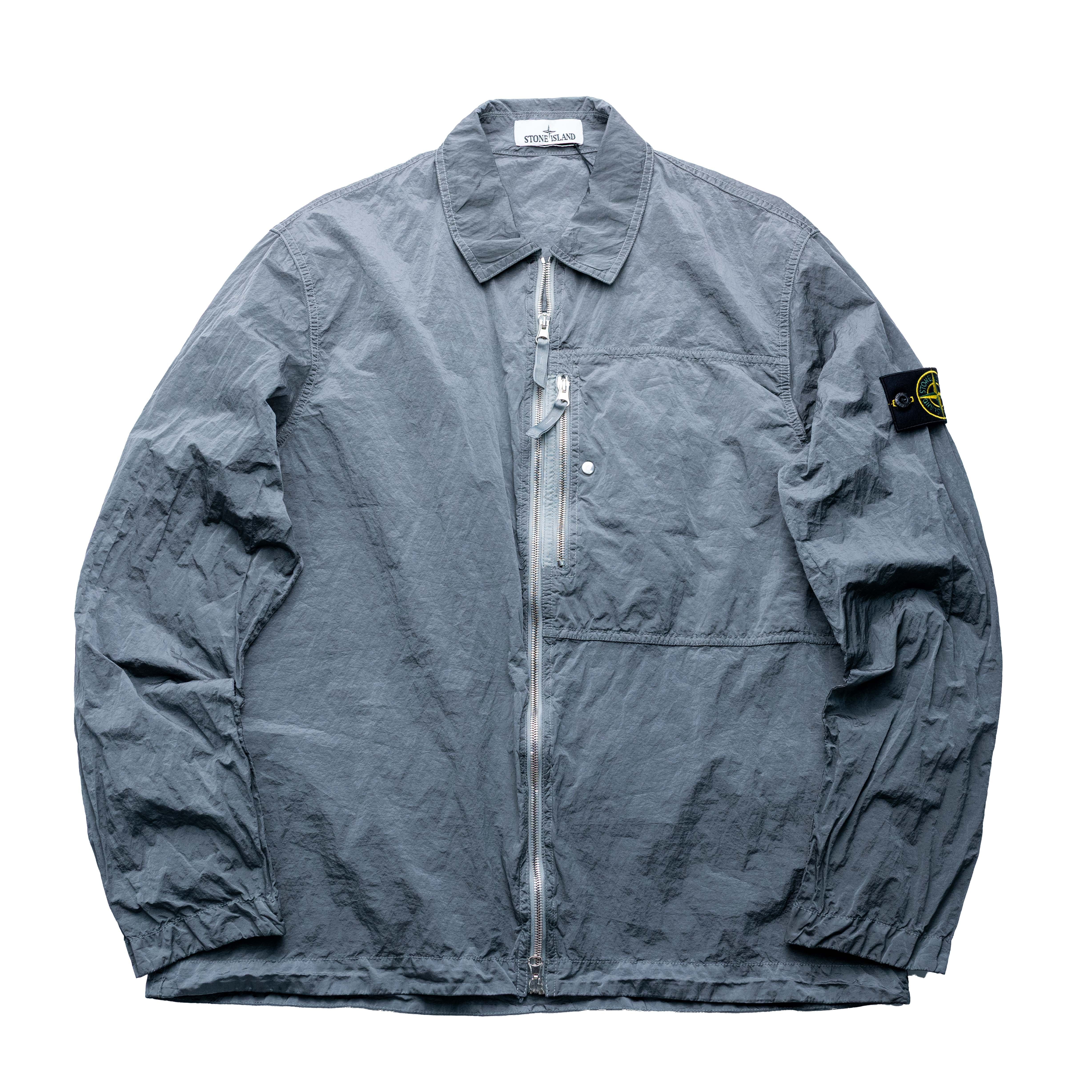 Stone Island 金屬尼龍襯衫 灰