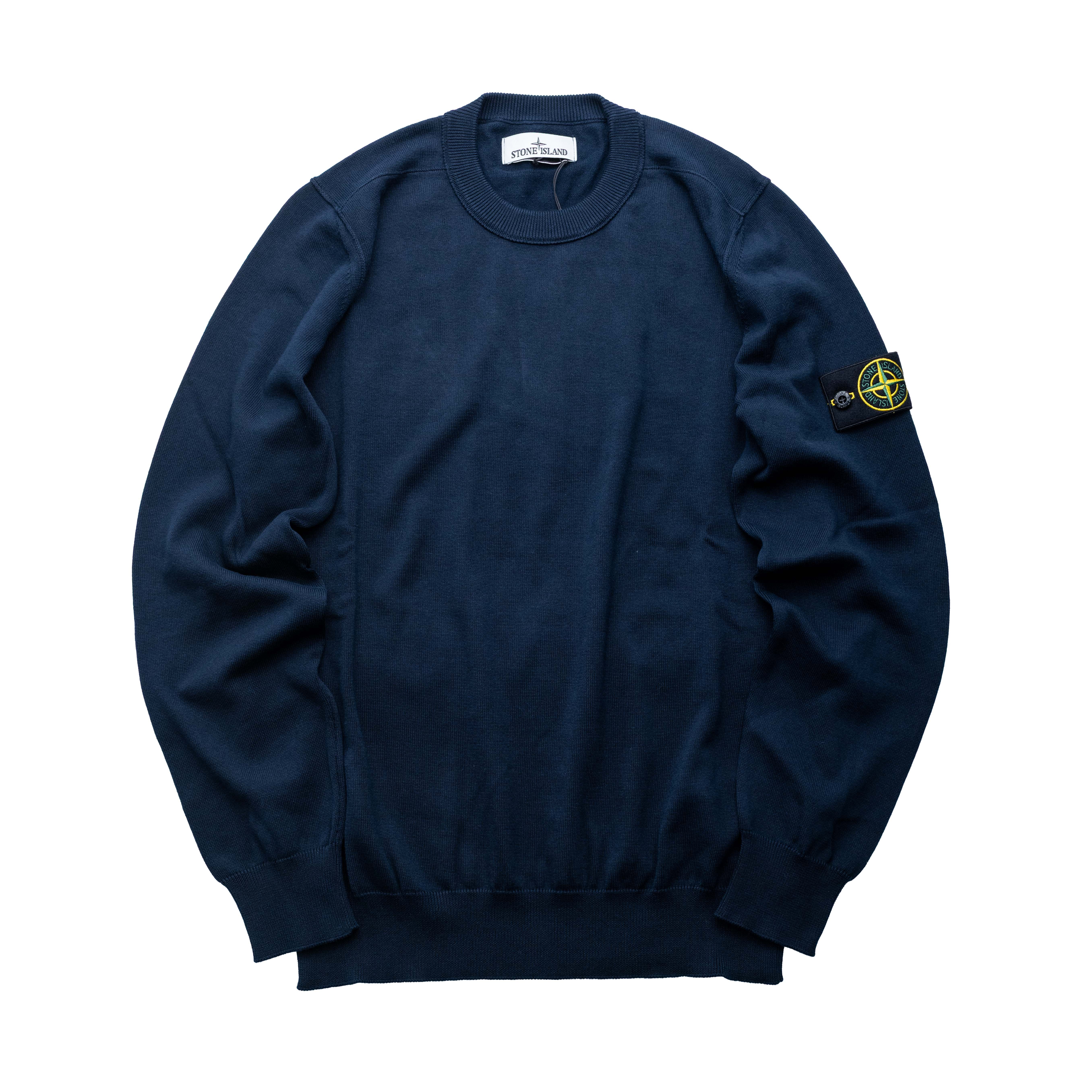 Stone Island 針織薄長袖 深藍