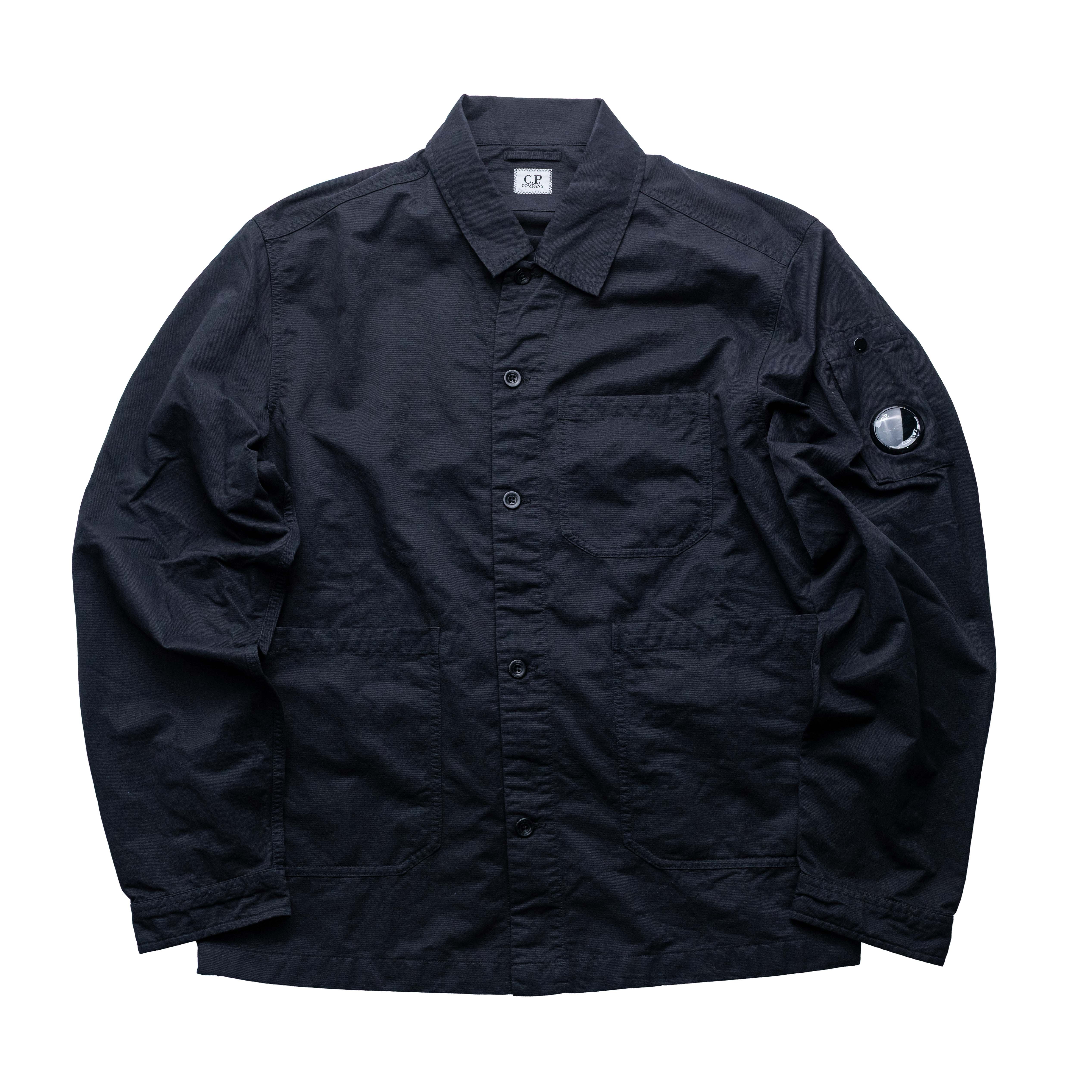C.P. Company 風鏡尼龍壓扣襯衫外套 黑