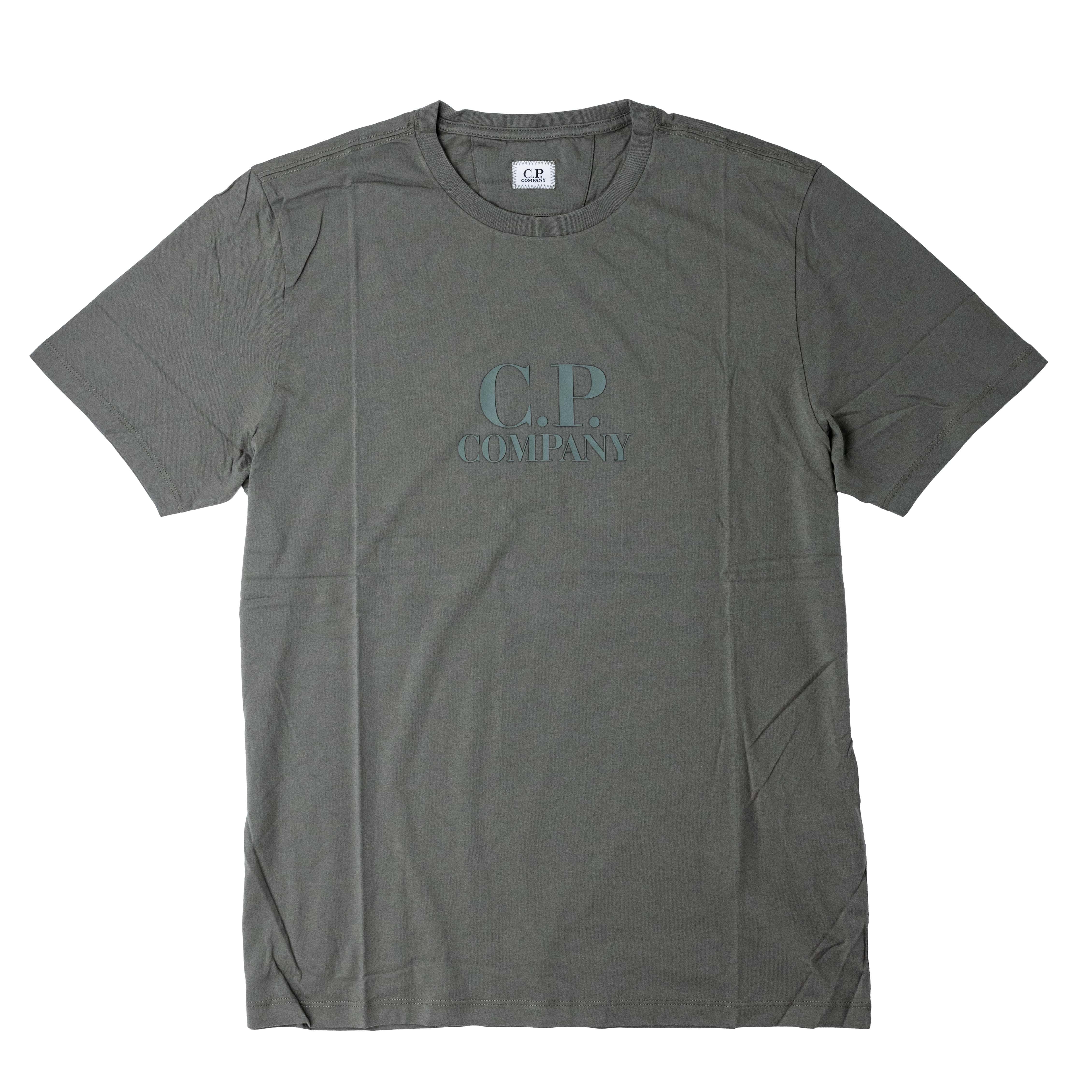 [ C.P. Company ] 13CMTS119A LOGO T-SHIRT 灰綠色