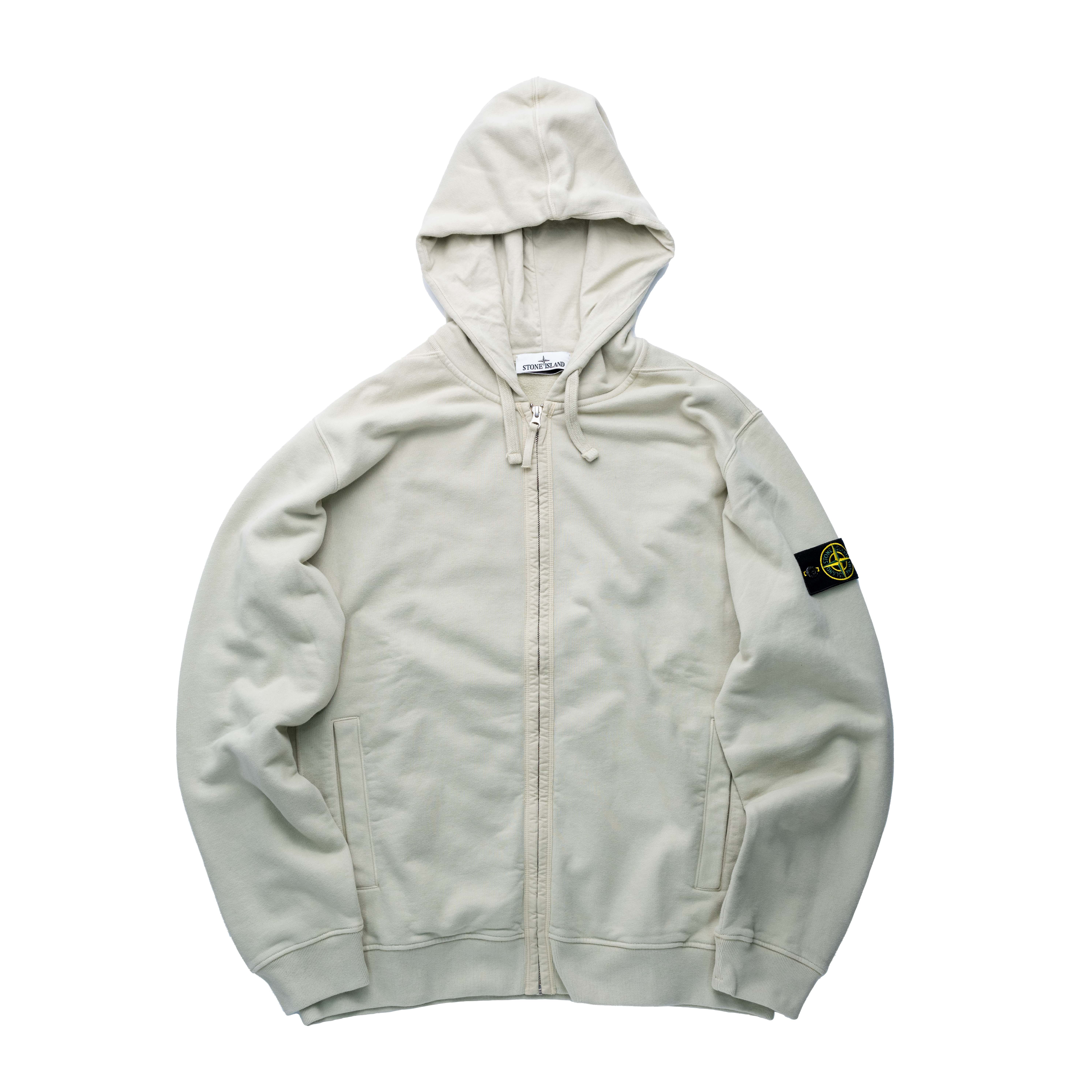 Stone Island 連帽棉外套 灰白