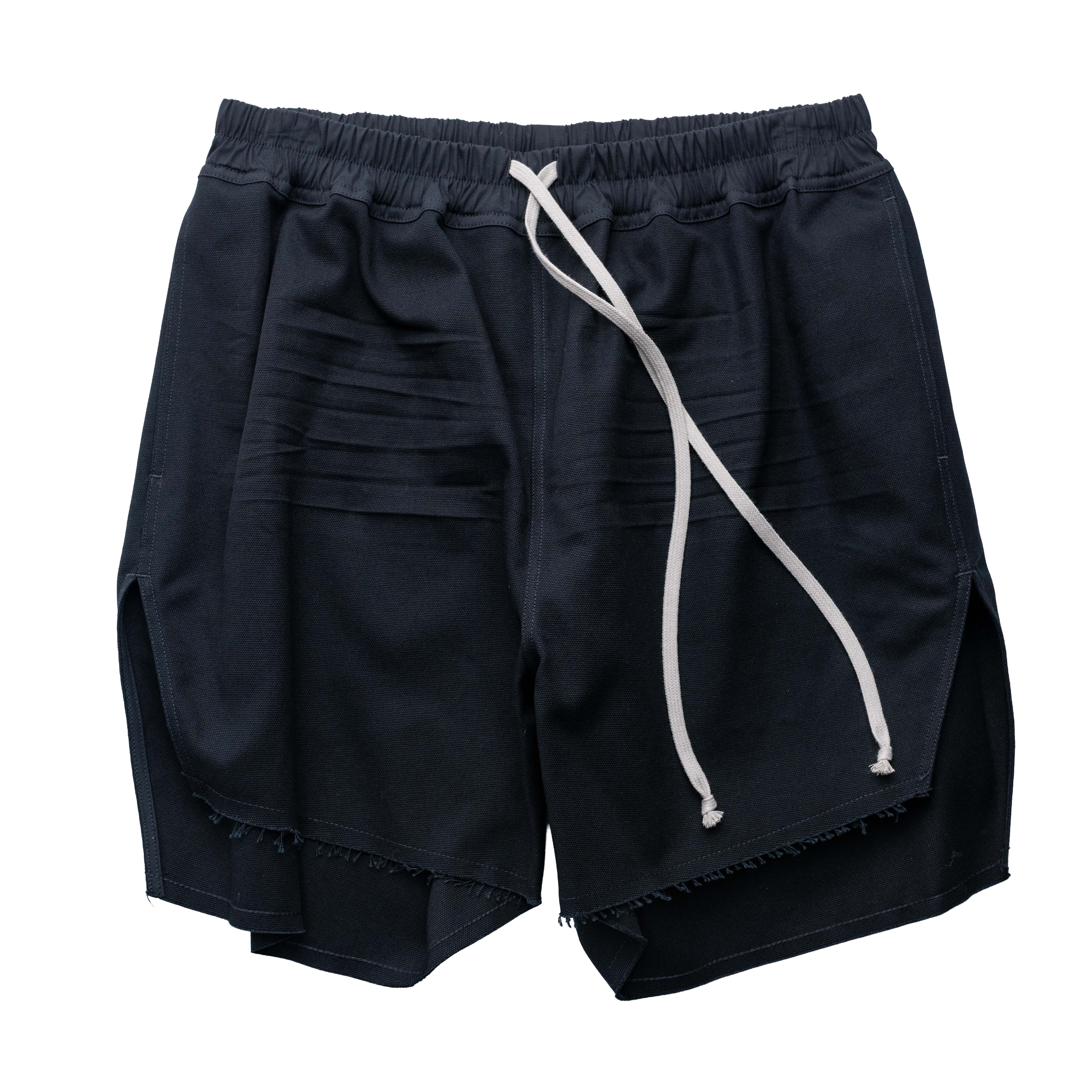Rick Owens 主線 Boxer Canvas 拳師短褲 黑