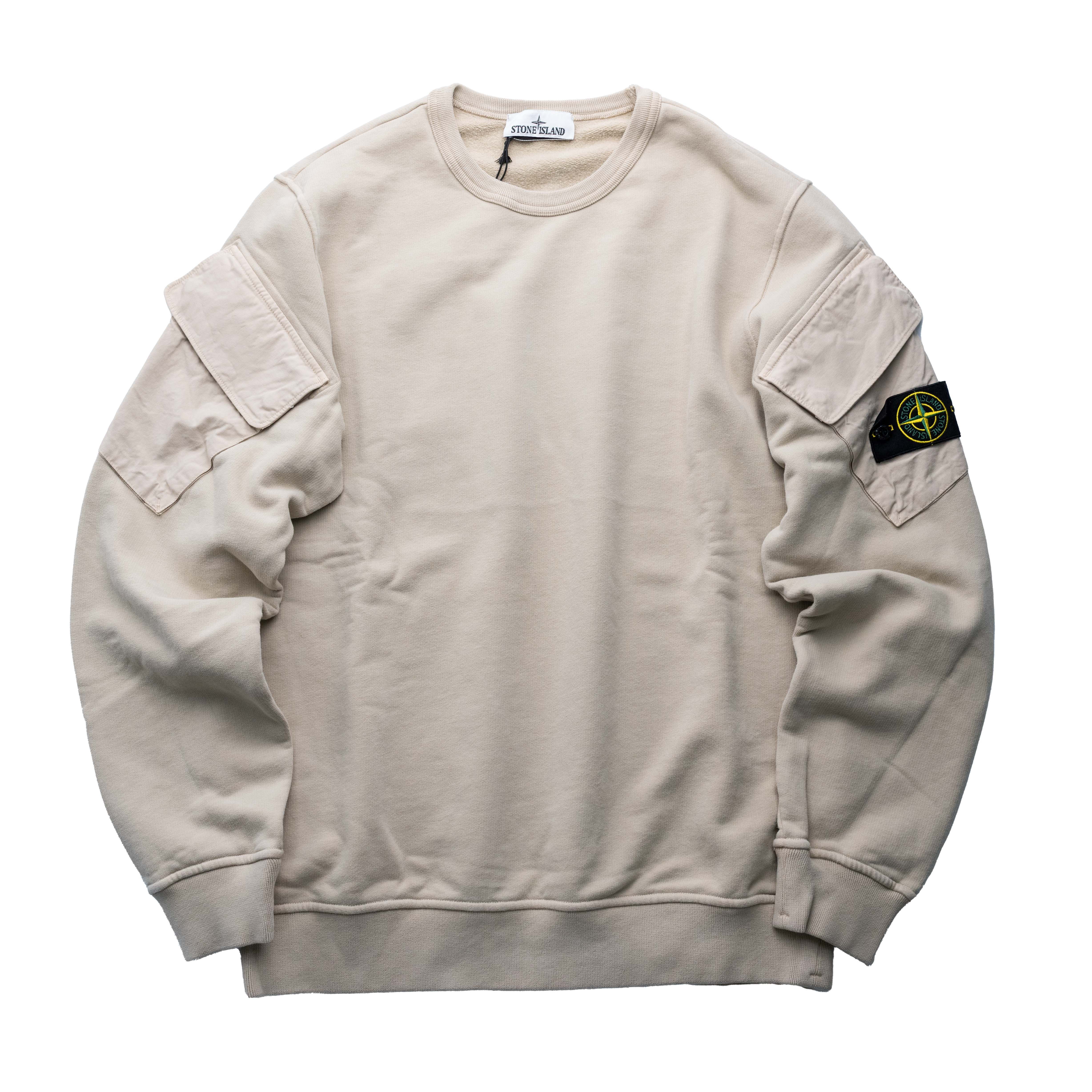 Stone Island 手臂口袋衛衣 沙漠色