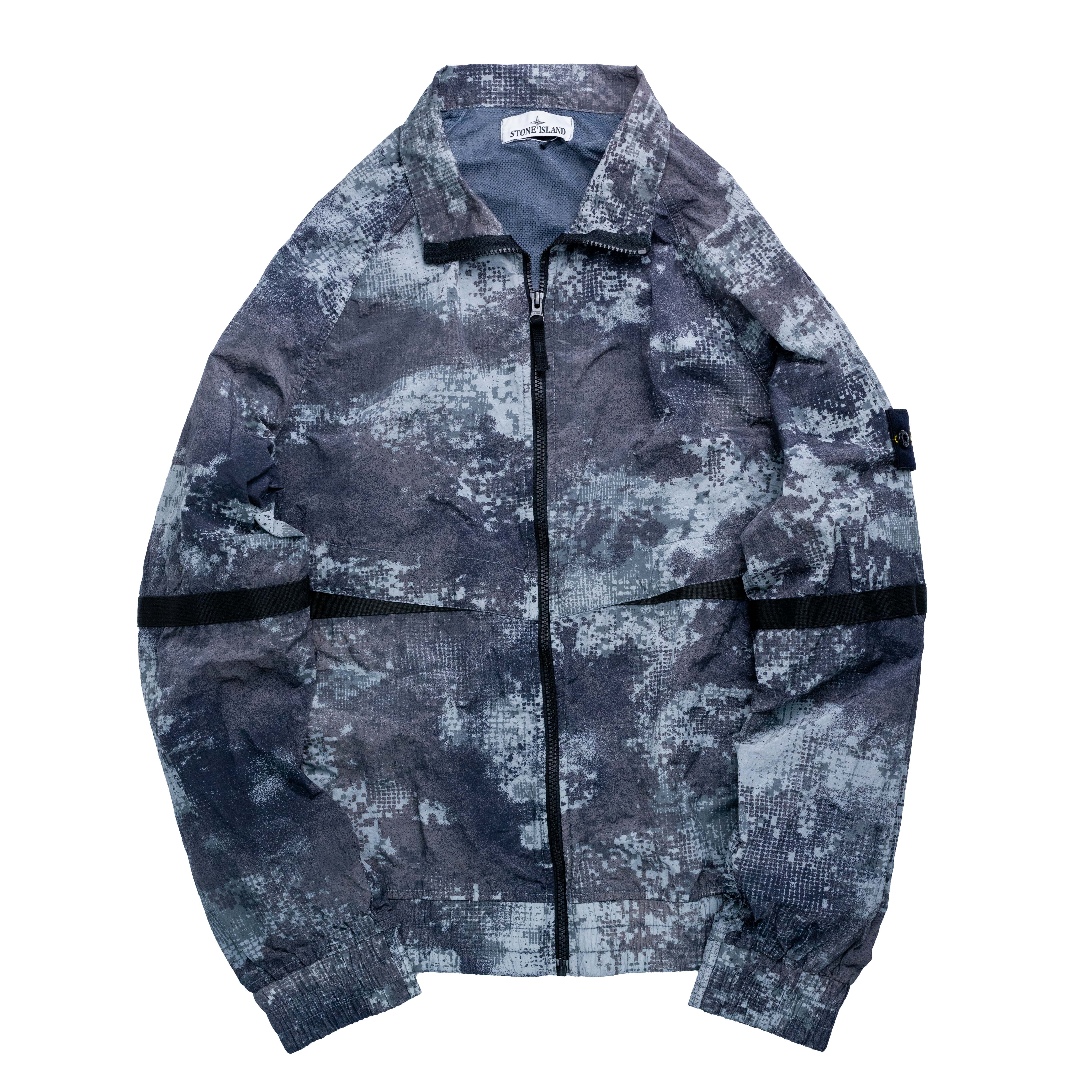 Stone Island Dissolving Grid Camual Print Jacket 格紋迷彩外套 灰色